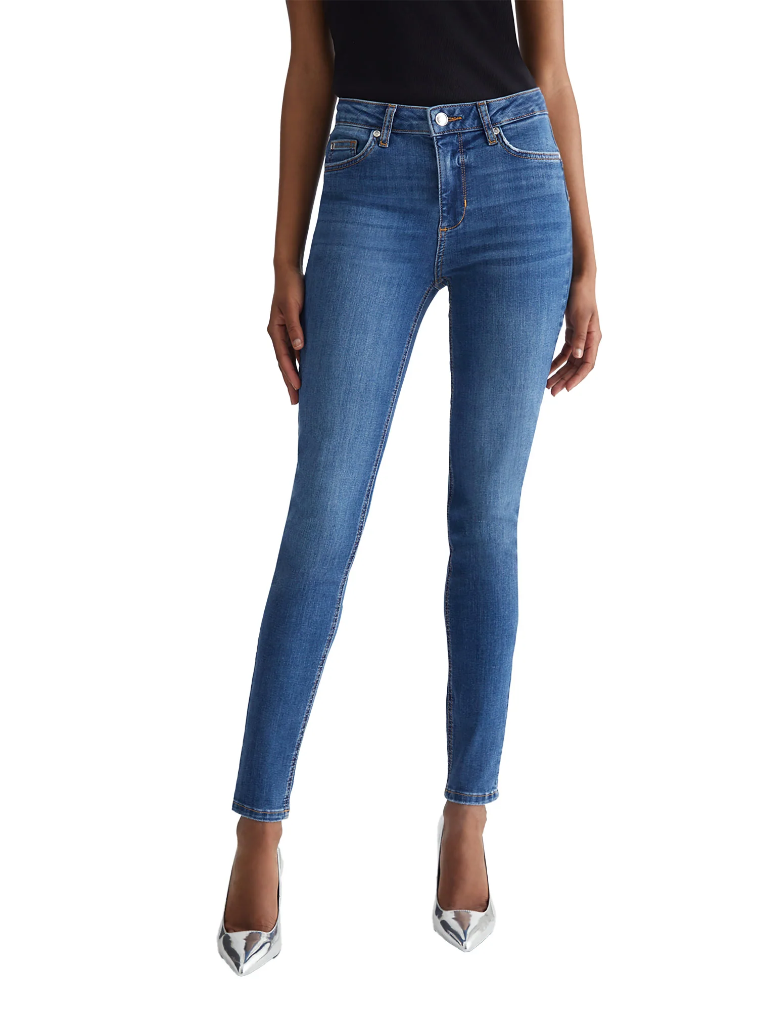 Jeans bottom up divine hw denim medio