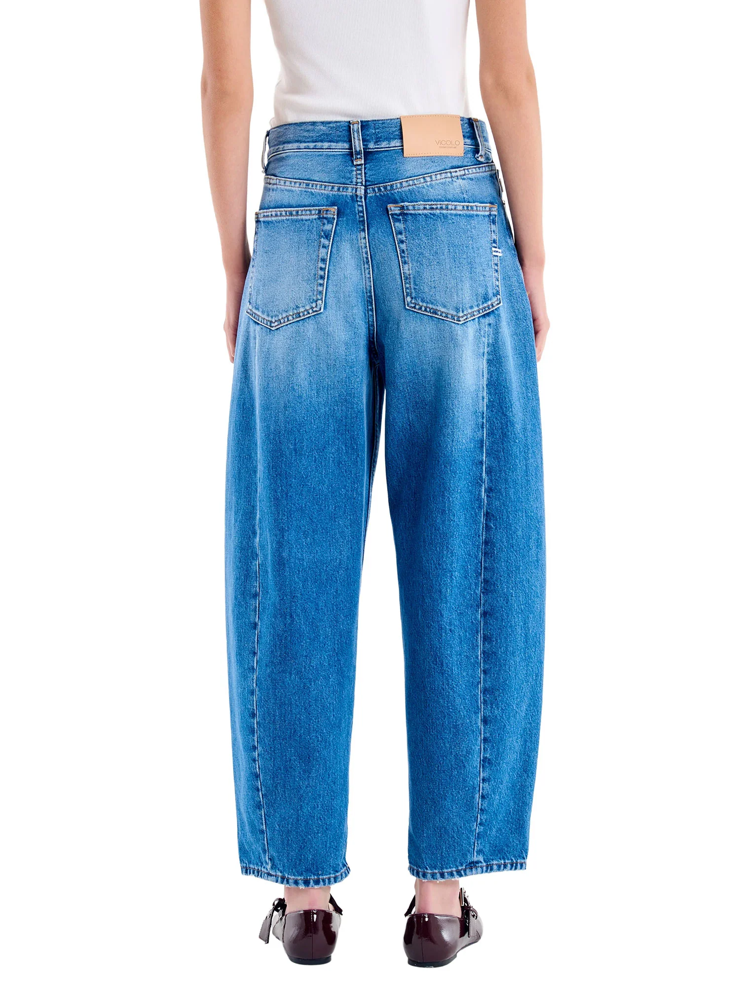 Jeans Vicolo donna Buggy Chiara denim scuro - Image 2