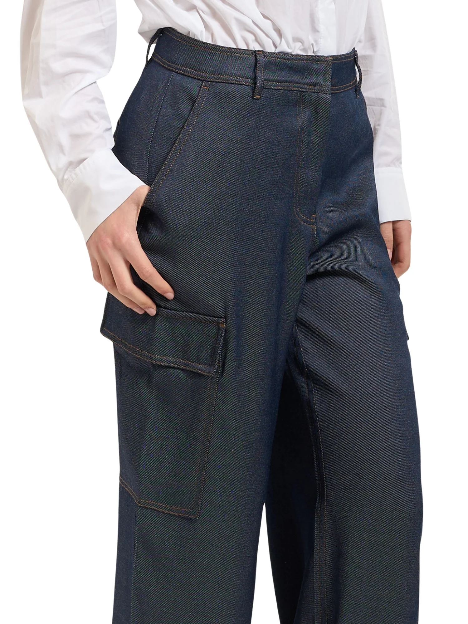 Jeans cargo Guess donna modello regine denim blue - Image 3