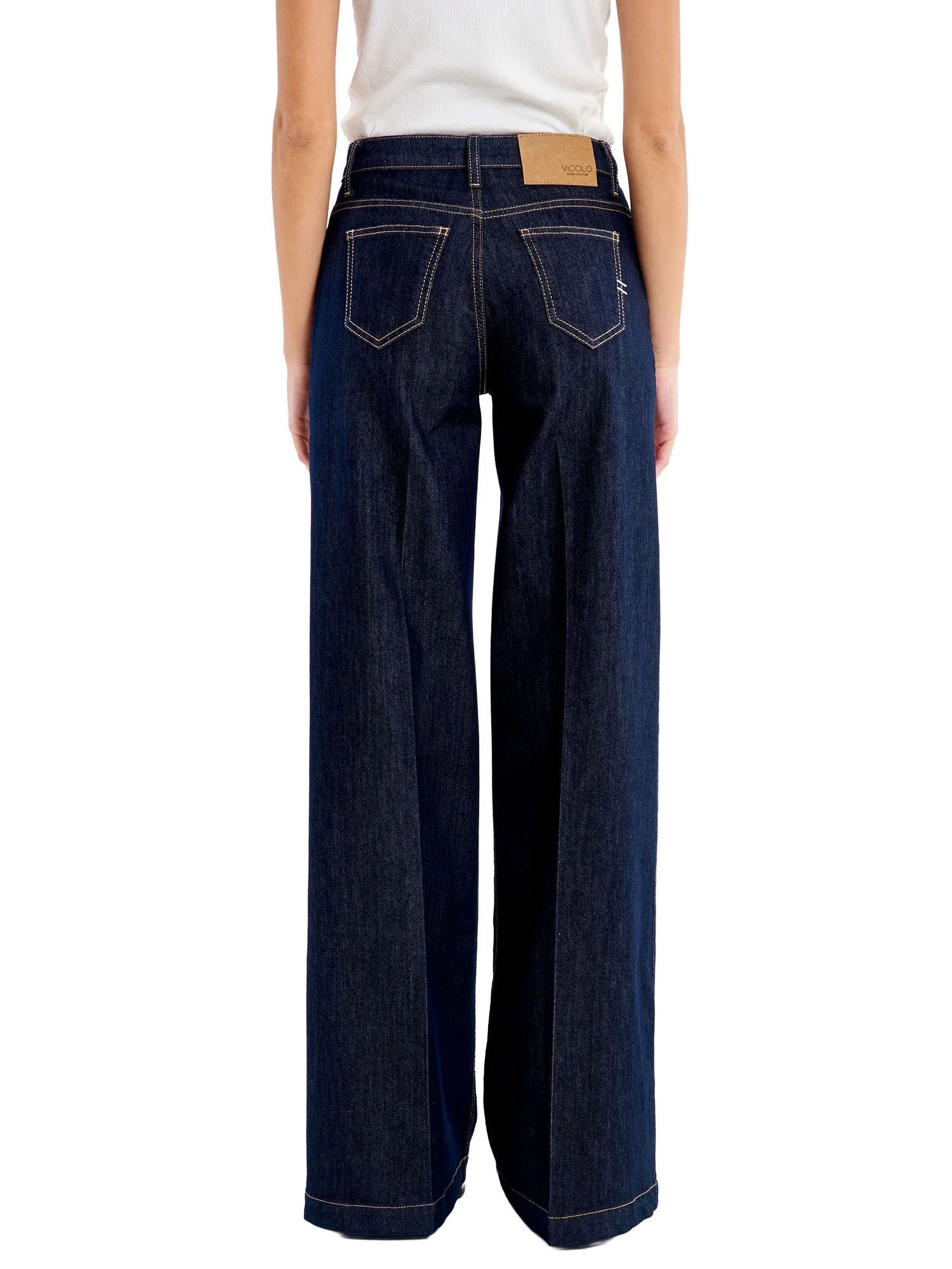 Jeans Vicolo donna Chino Elena Flare denim scuro - Image 2