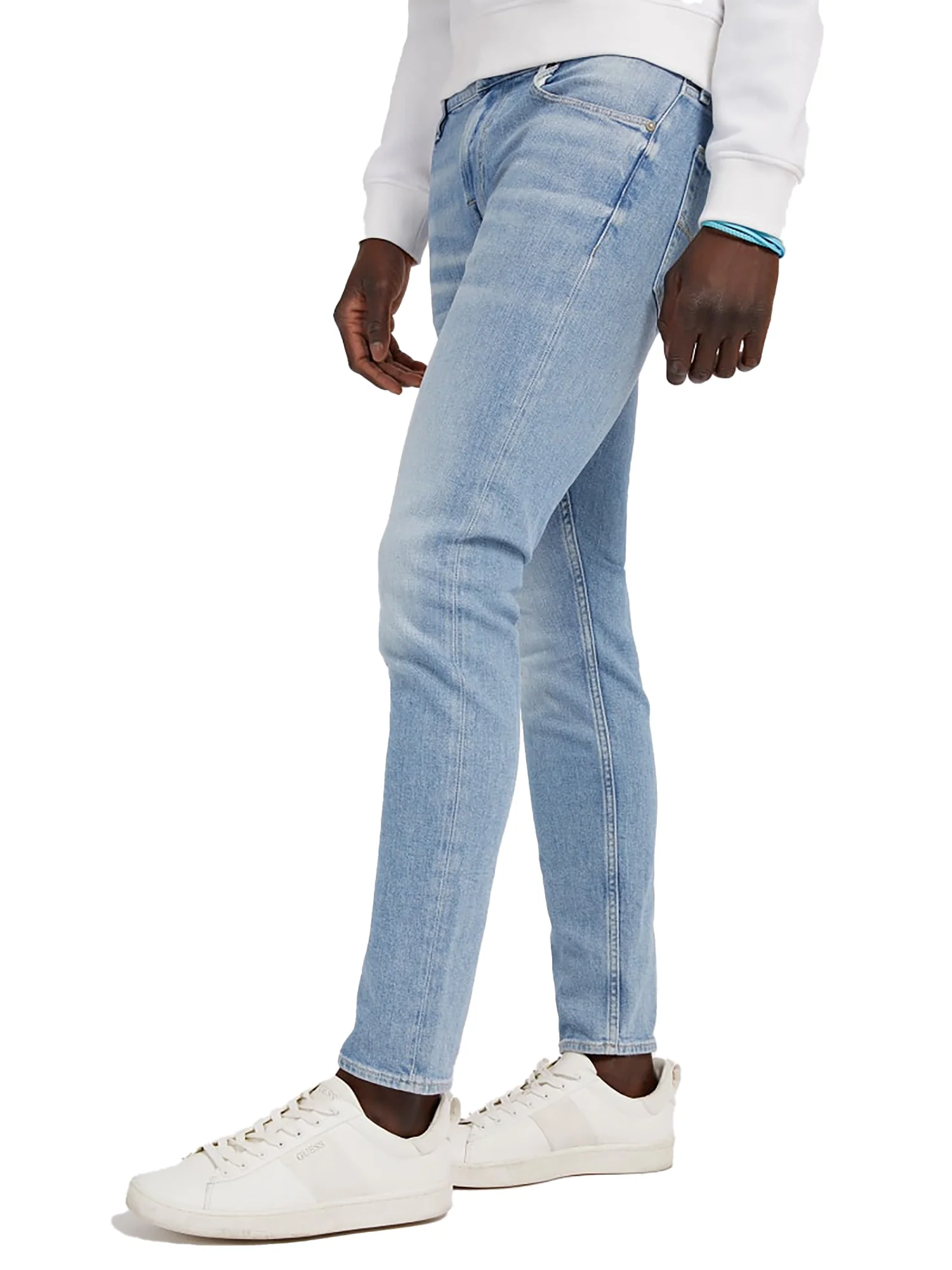 Jeans Chris modello elasticizzato in denim chiaro - Image 2