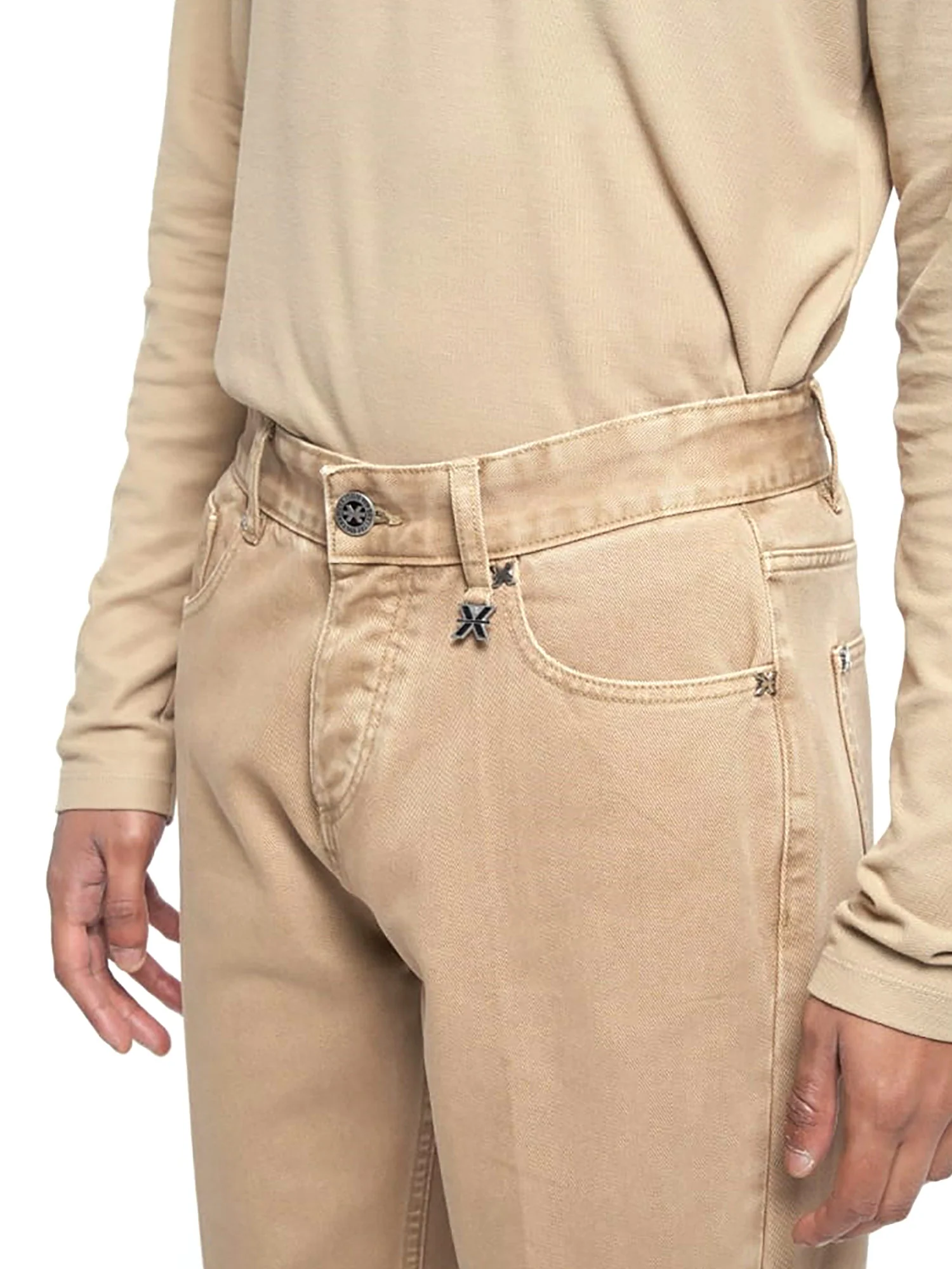Jeans cinque tasche Scaini denim color camel - Image 3