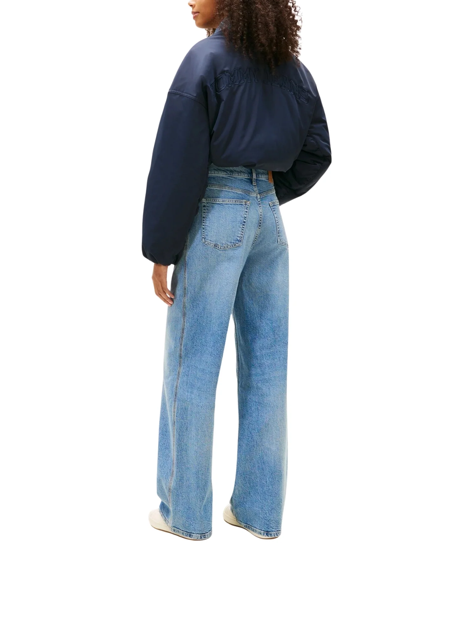Pantalone Tommy Jeans modello claire hr wide denim medio - Image 2