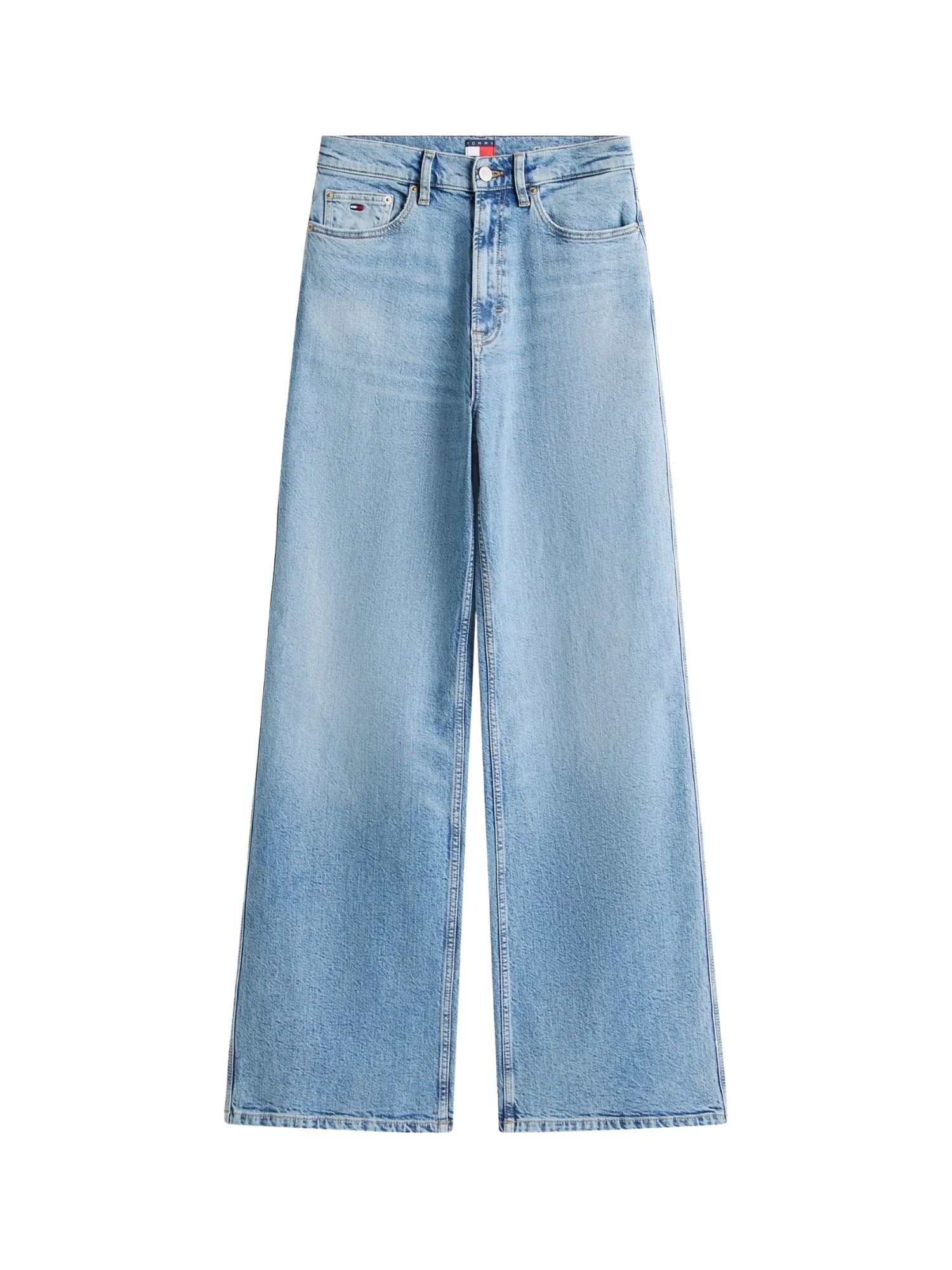 Pantalone Tommy Jeans modello claire hr wide denim medio - Image 4