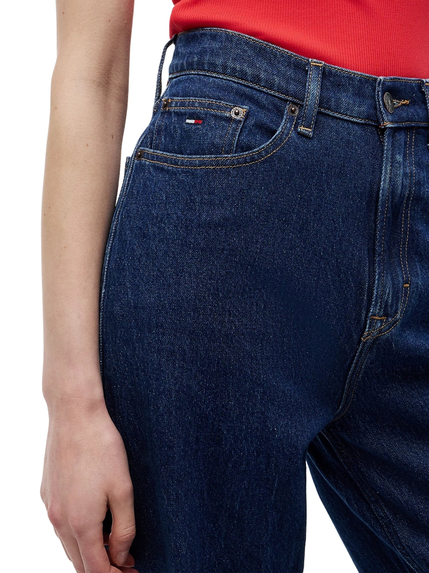 Pantalone Tommy Jeans modello claire hr wide denim scuro - Image 3