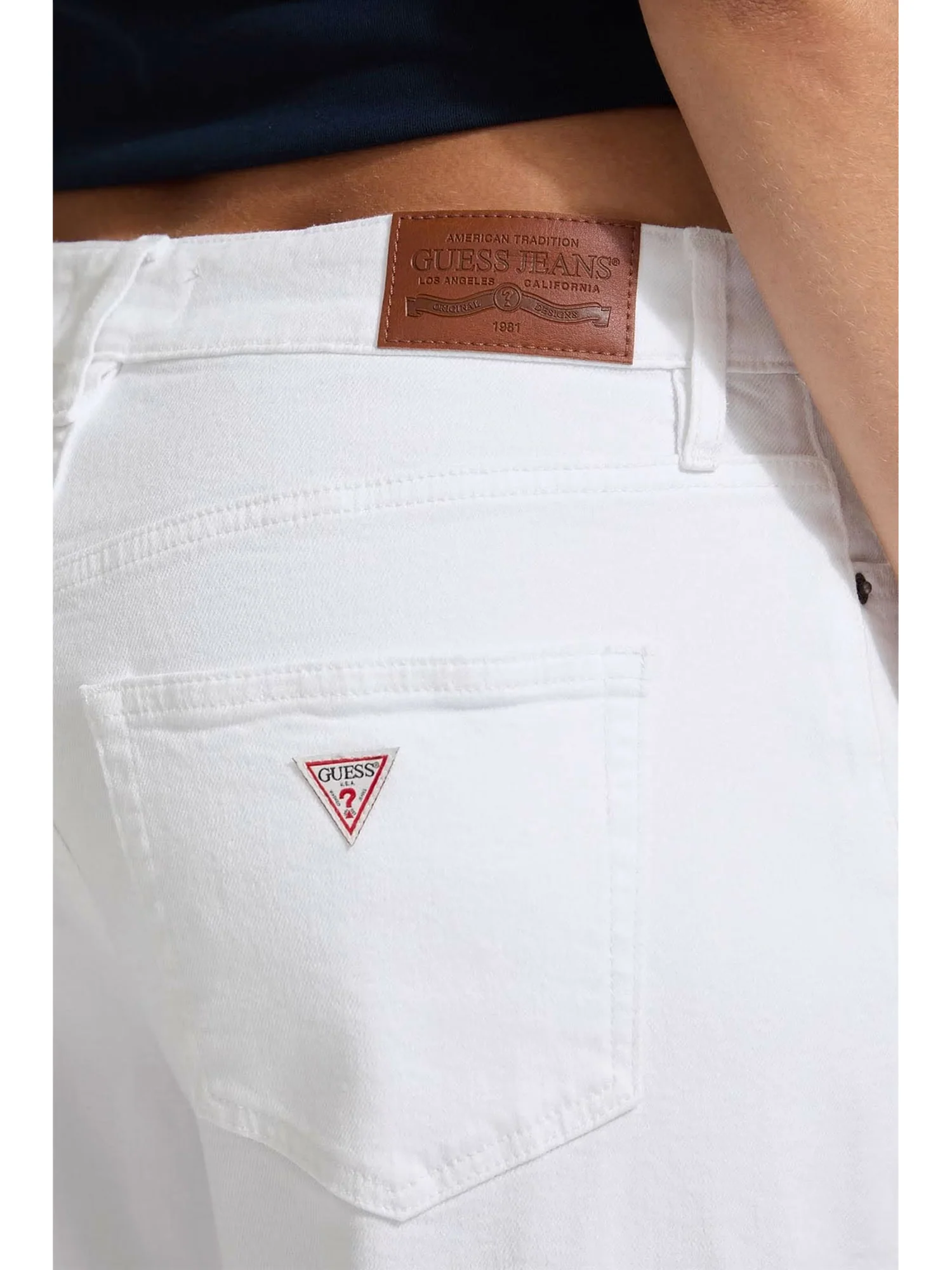 Jeans Guess donna G13 Low Rise X-Wide bianco - Image 3