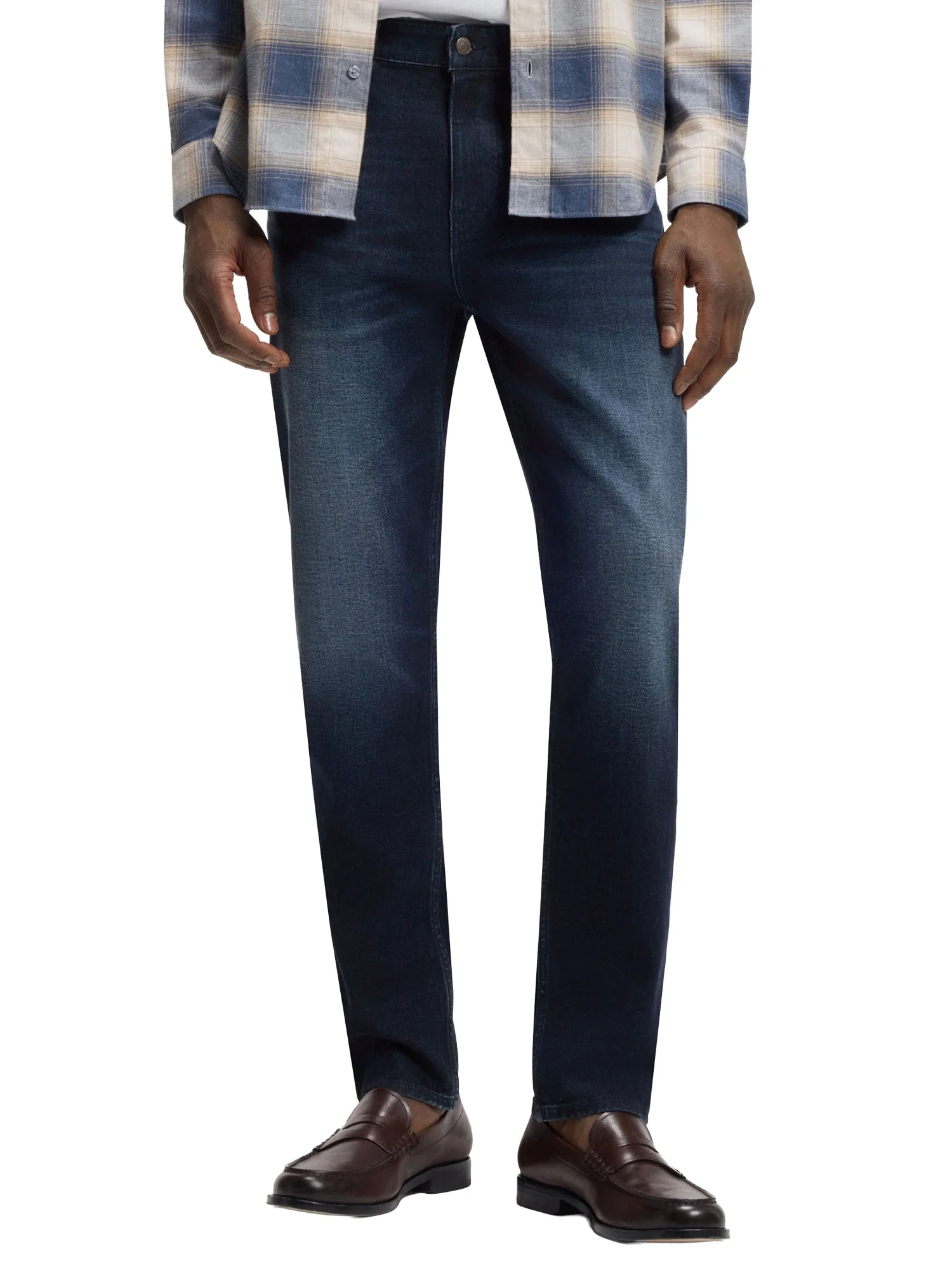 Jeans Boss uomo H-Re.Maine denim scuro