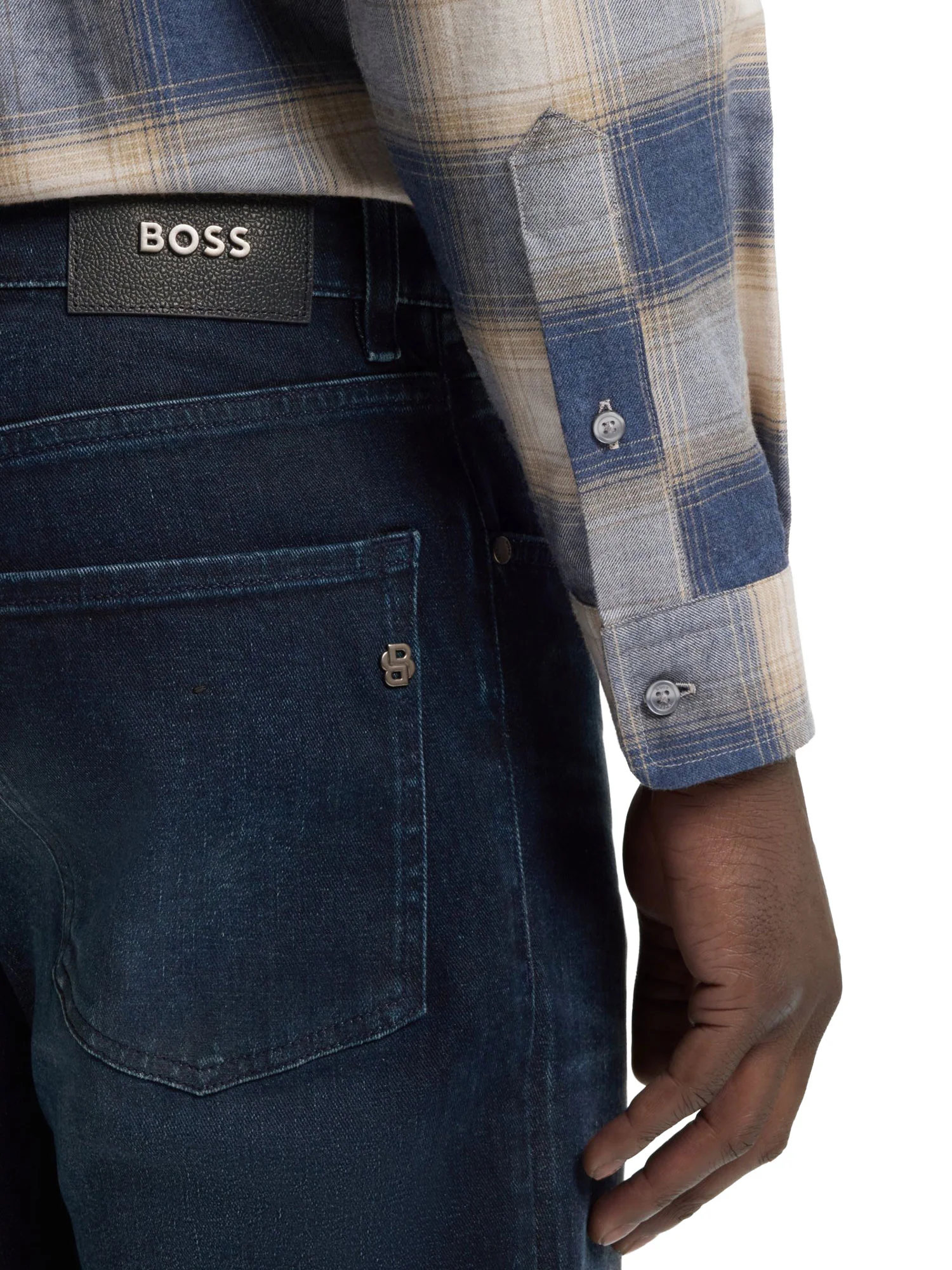 Jeans Boss uomo H-Re.Maine denim scuro - Image 3