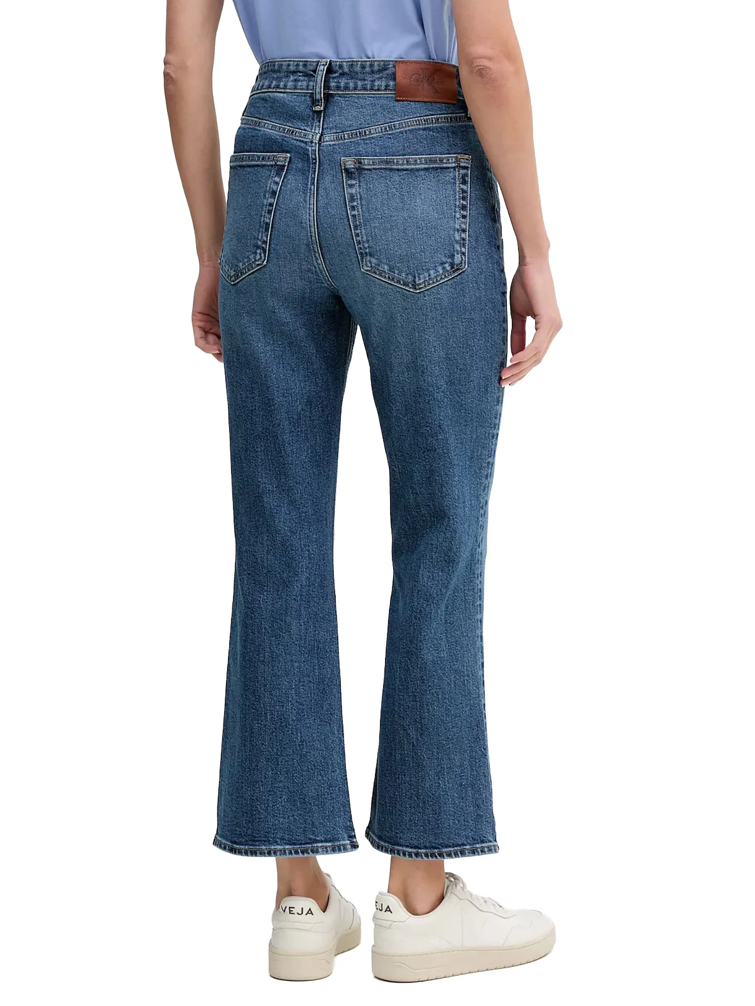 Jeans Calvin Klein Donna modello high rise crop flare
 Denim medio - Image 2