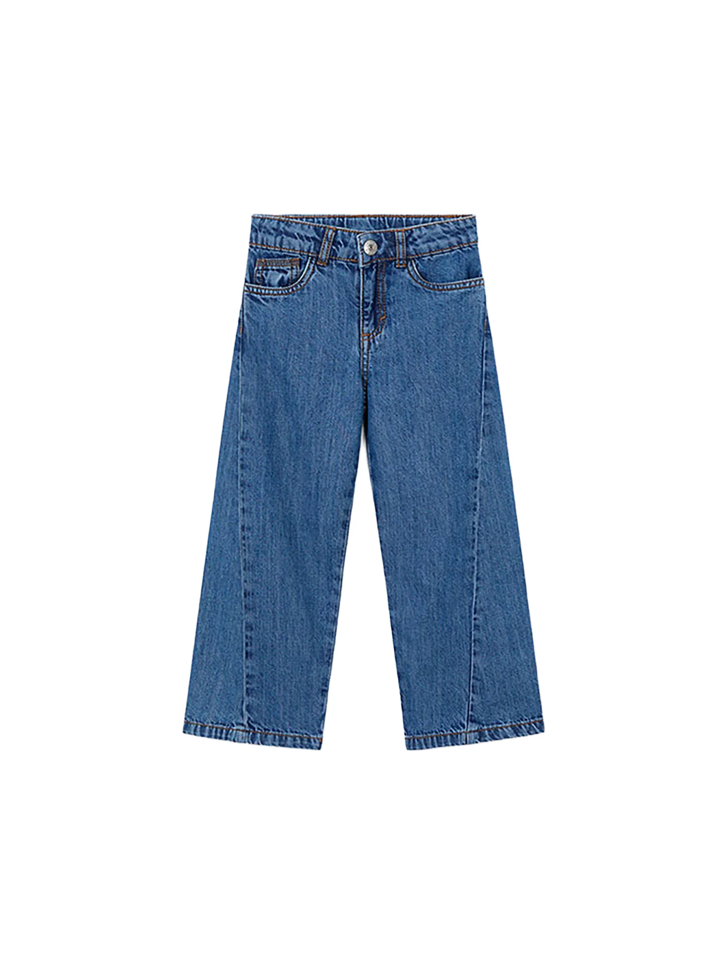 Jeans lungo Mayoral Bambina wide leg denim scuro