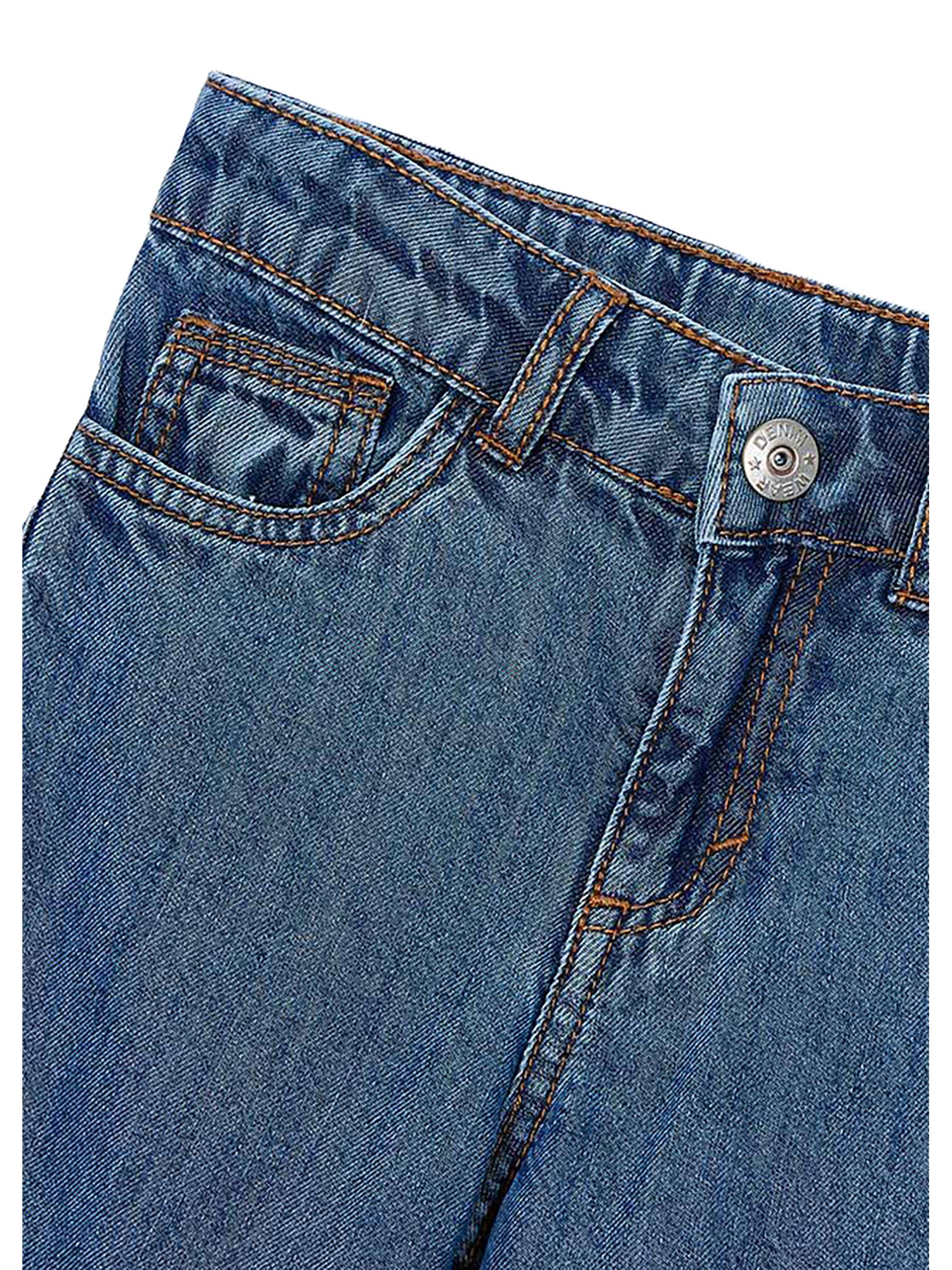 Jeans lungo Mayoral Bambina wide leg denim scuro - Image 3