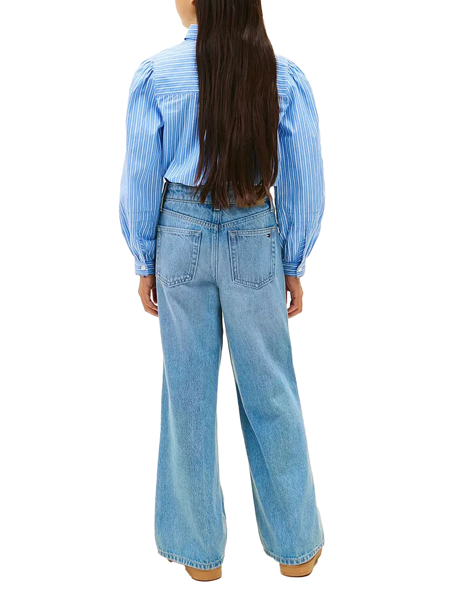Jeans Tommy Hilfigher Ragazza mabel wide leg denim medio - Image 3