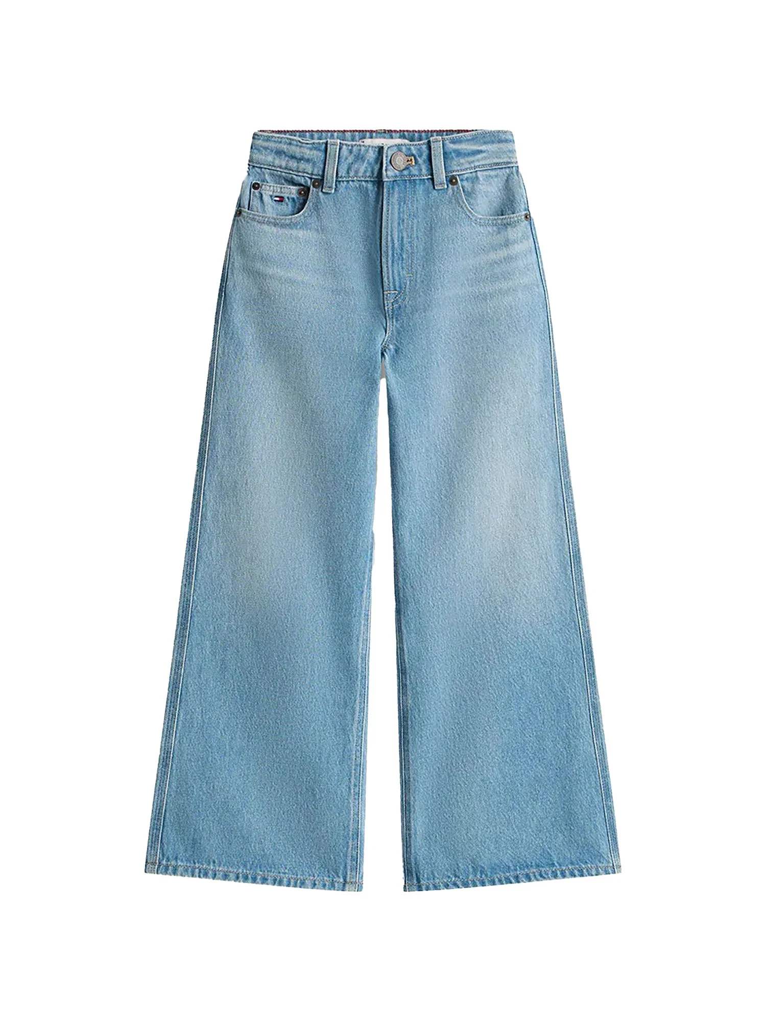 Jeans Tommy Hilfigher Bambina mabel wide leg denim medio