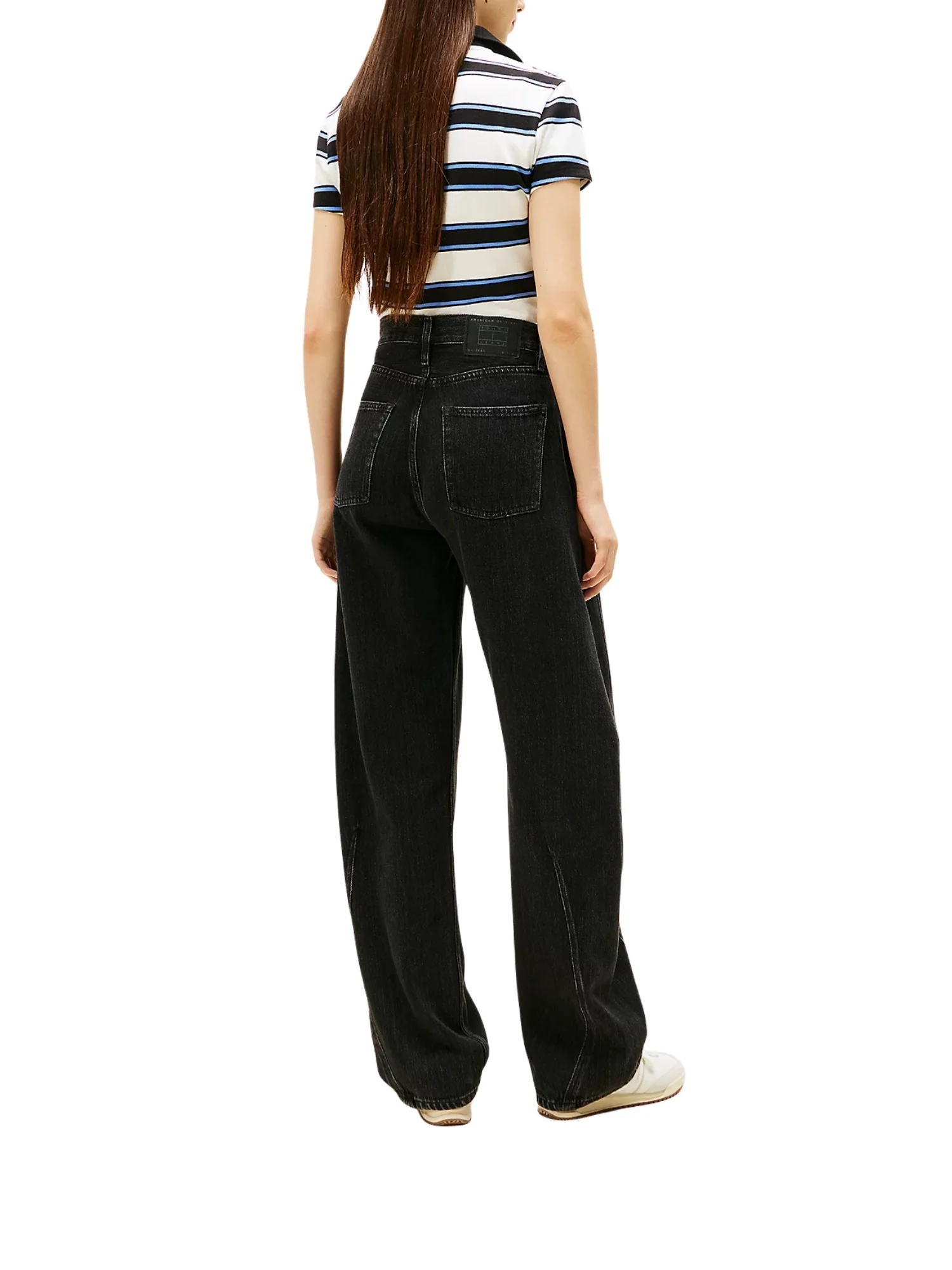 Pantalone Tommy Jeans modello mid rise barrel black denim - Image 2
