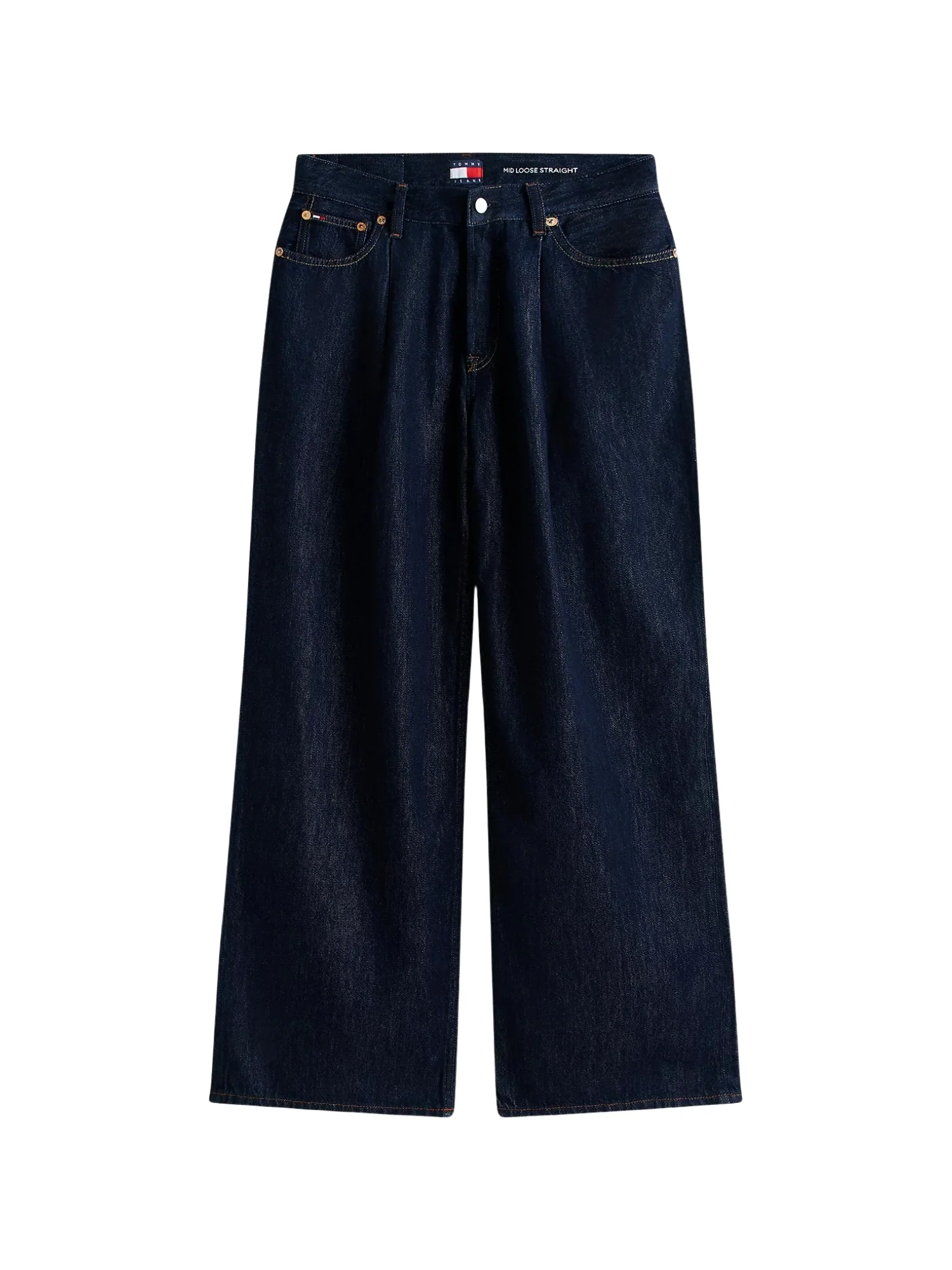 Pantalone Tommy Jeans modello mid rise loose denim scuro - Image 4