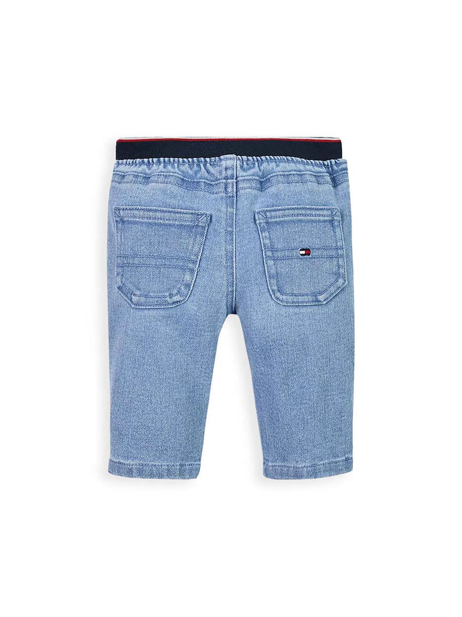 Jeans neonato con banda elastica denim medio - Image 2