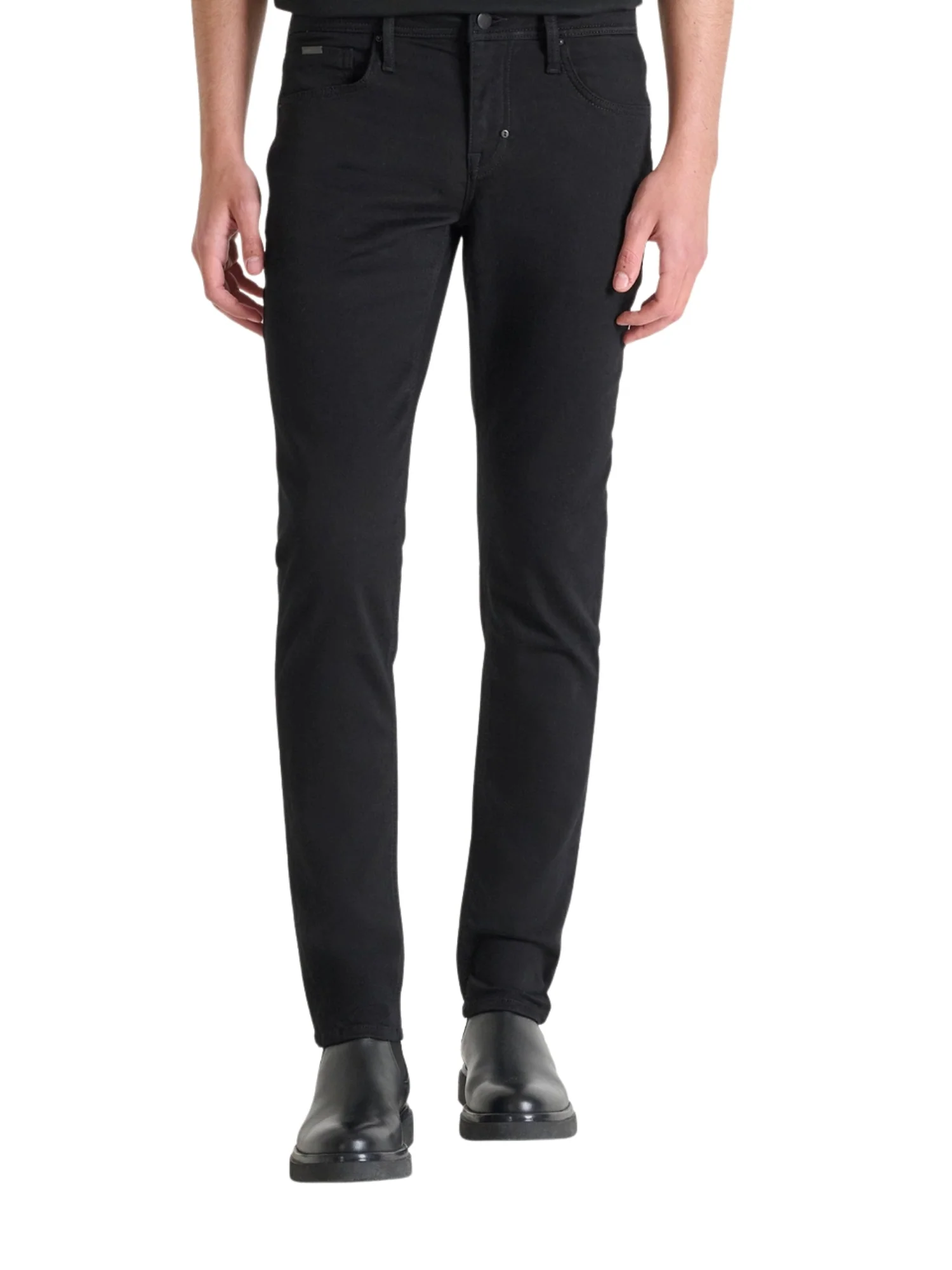 Jeans Antony Morato uomo modello Ozzy tapered fit black denim