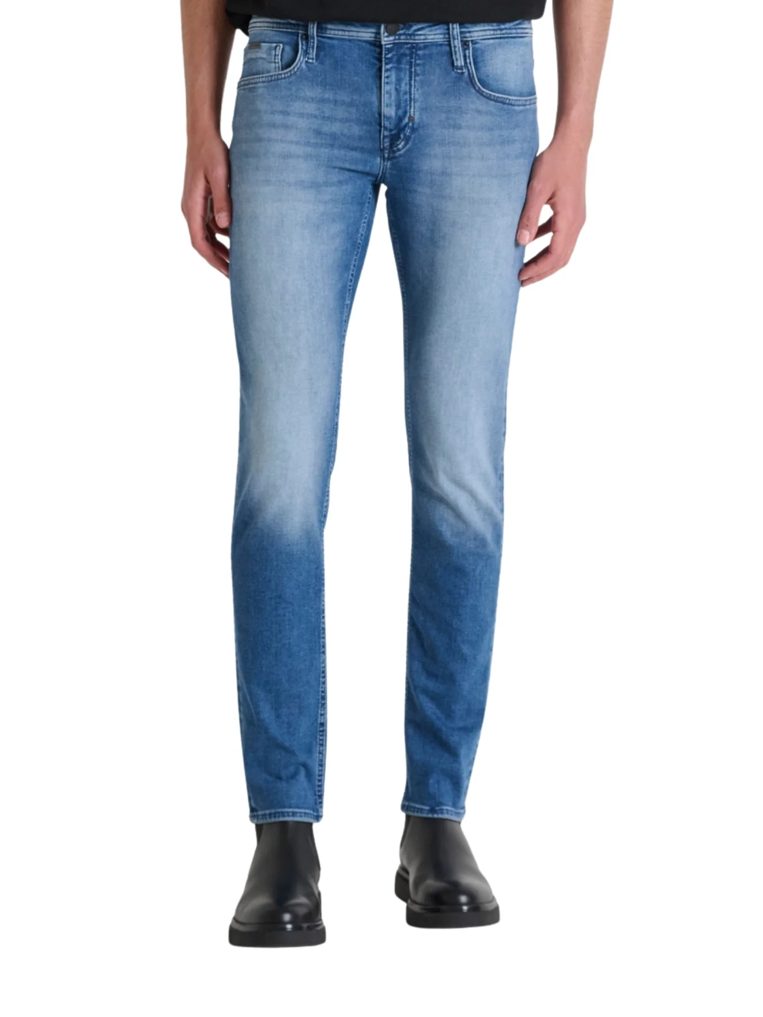 Jeans Antony Morato uomo modello Ozzy tapered fit denim scuro