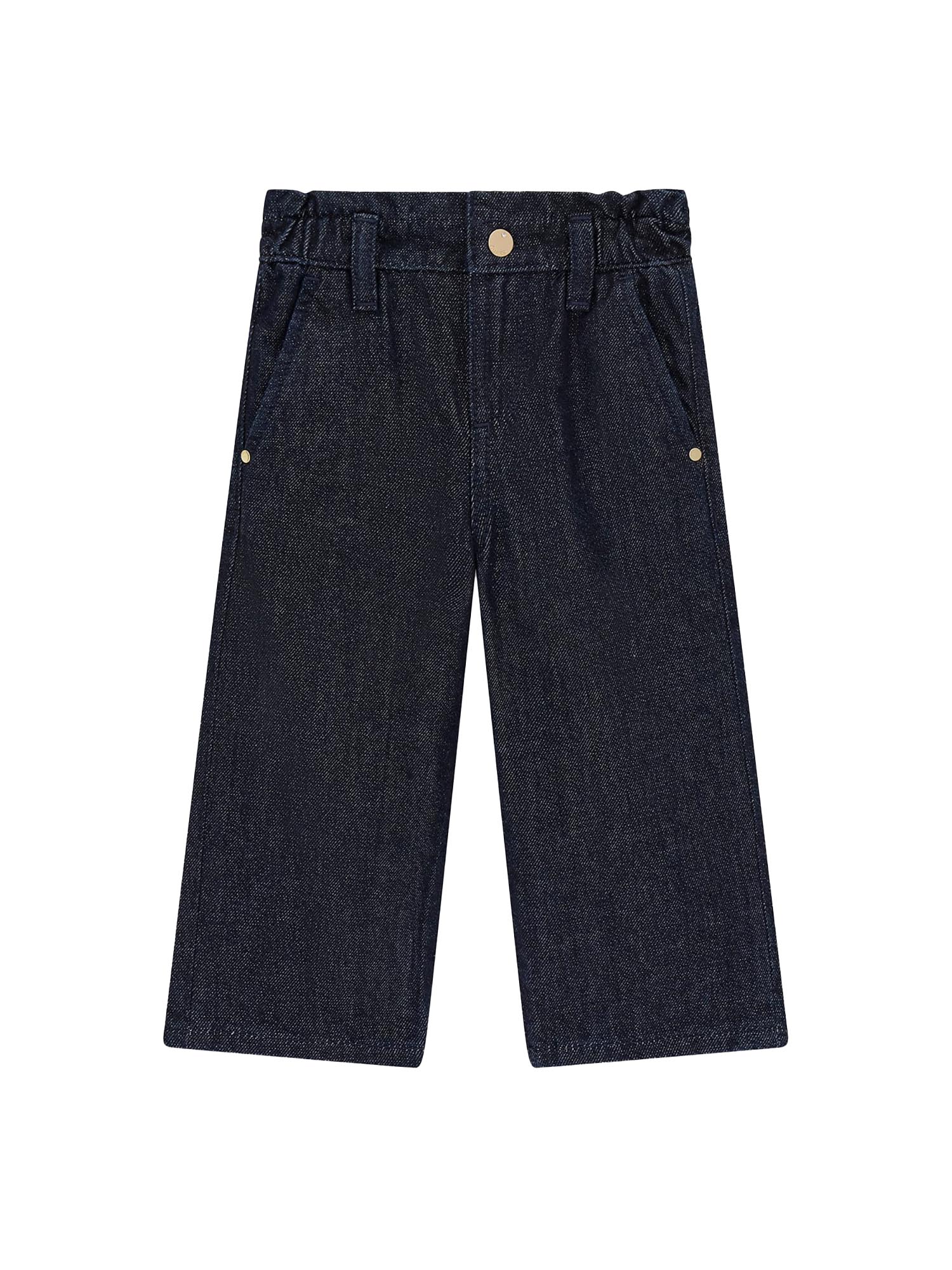Jeans Guess Bambina a palazzo lurex in denim scuro