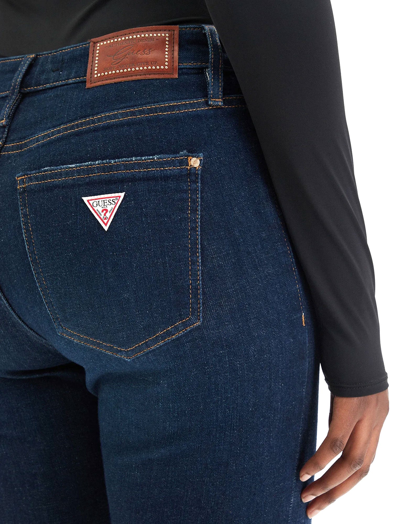 Jeans Guess Donna sexy flare denim scuro - Image 4