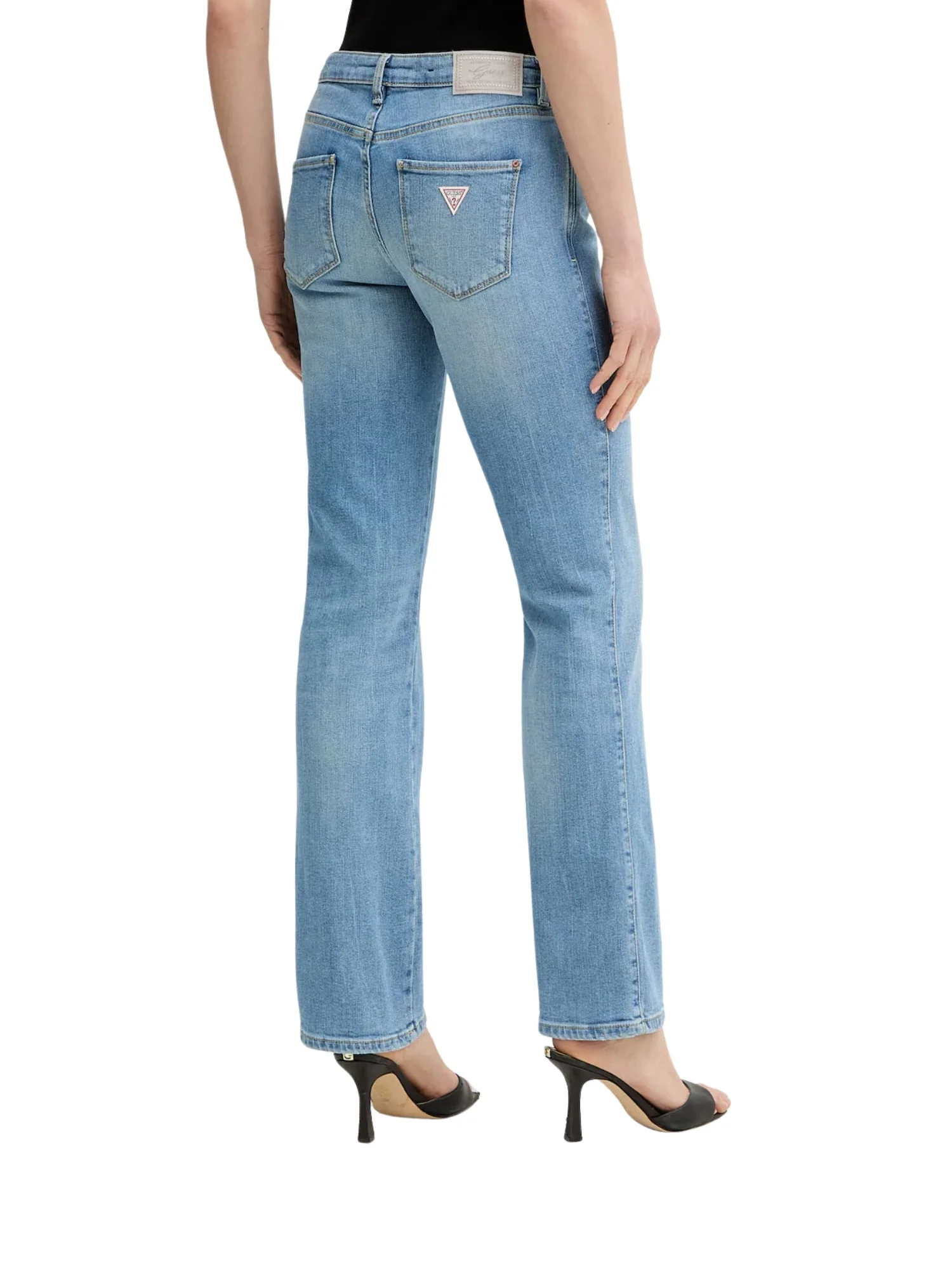 Jeans Guess donna modello sexy straigh denim chiaro - Image 3