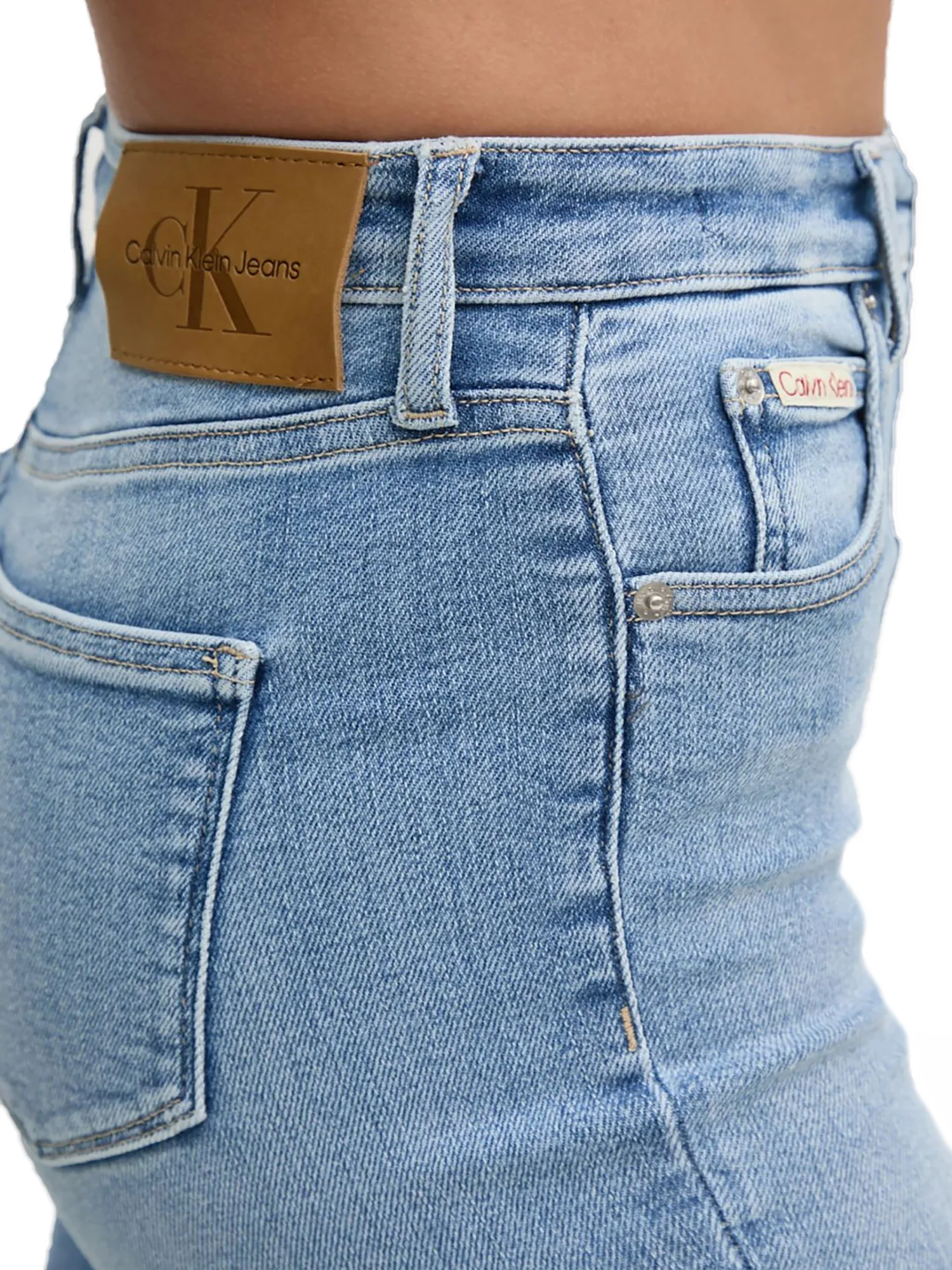 Jeans skinny a vita alta denim chiaro - Image 3