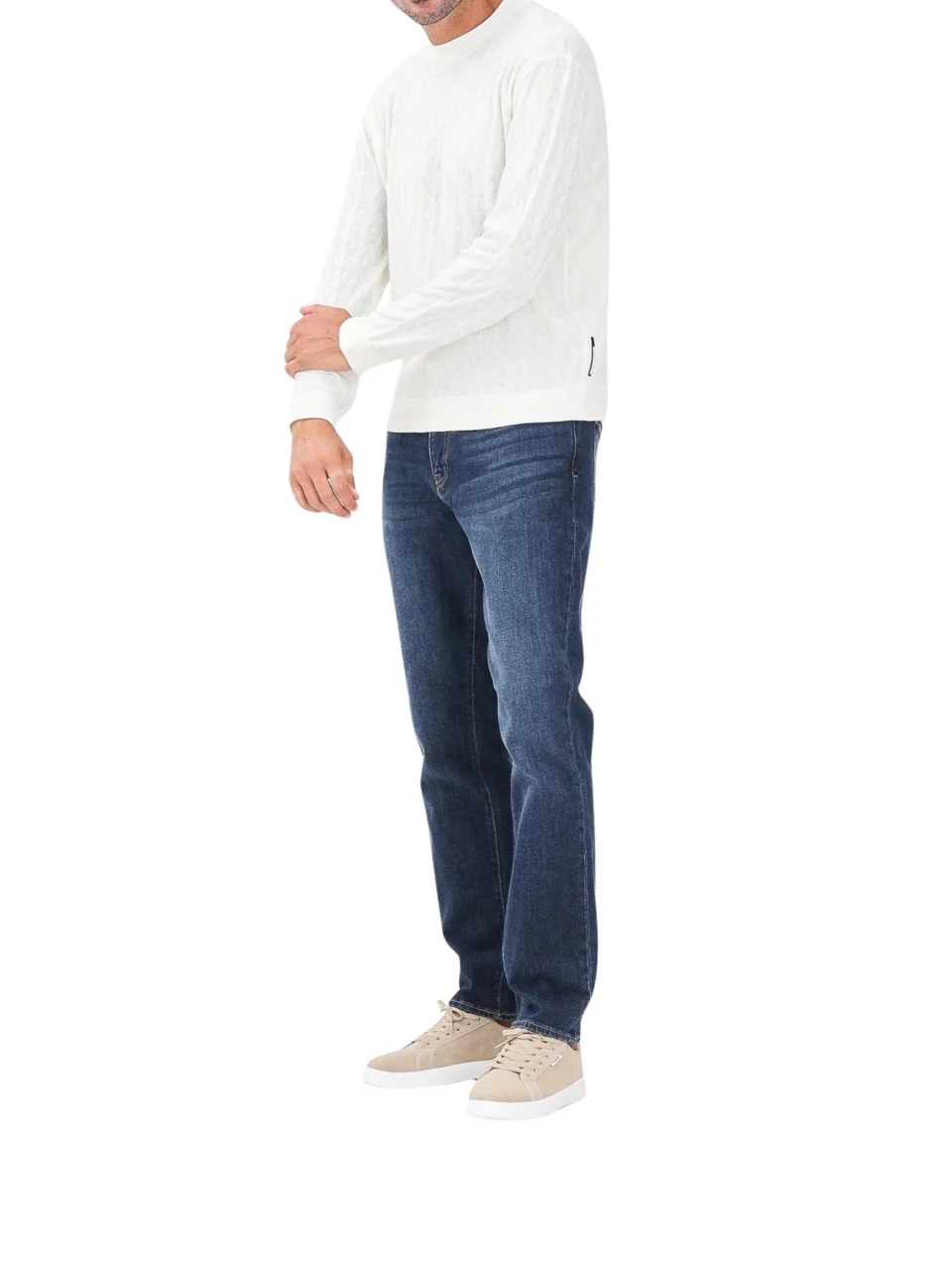 Jeans Skinny Stretch Armani Exchange Uomo Denim Blu Scuro - Image 3