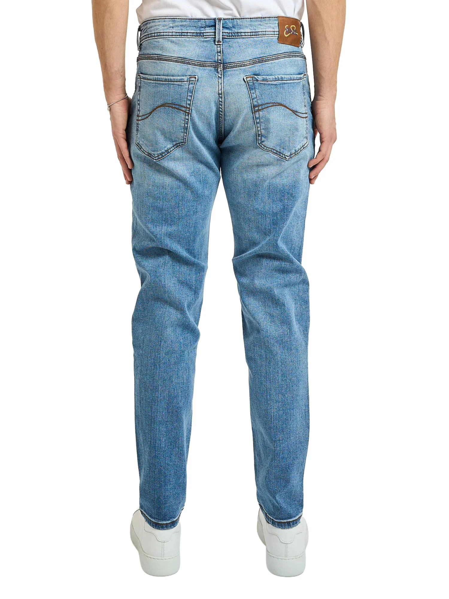Jeans Yes Zee Uomo slim stretch 
 Denim chiaro - Image 2