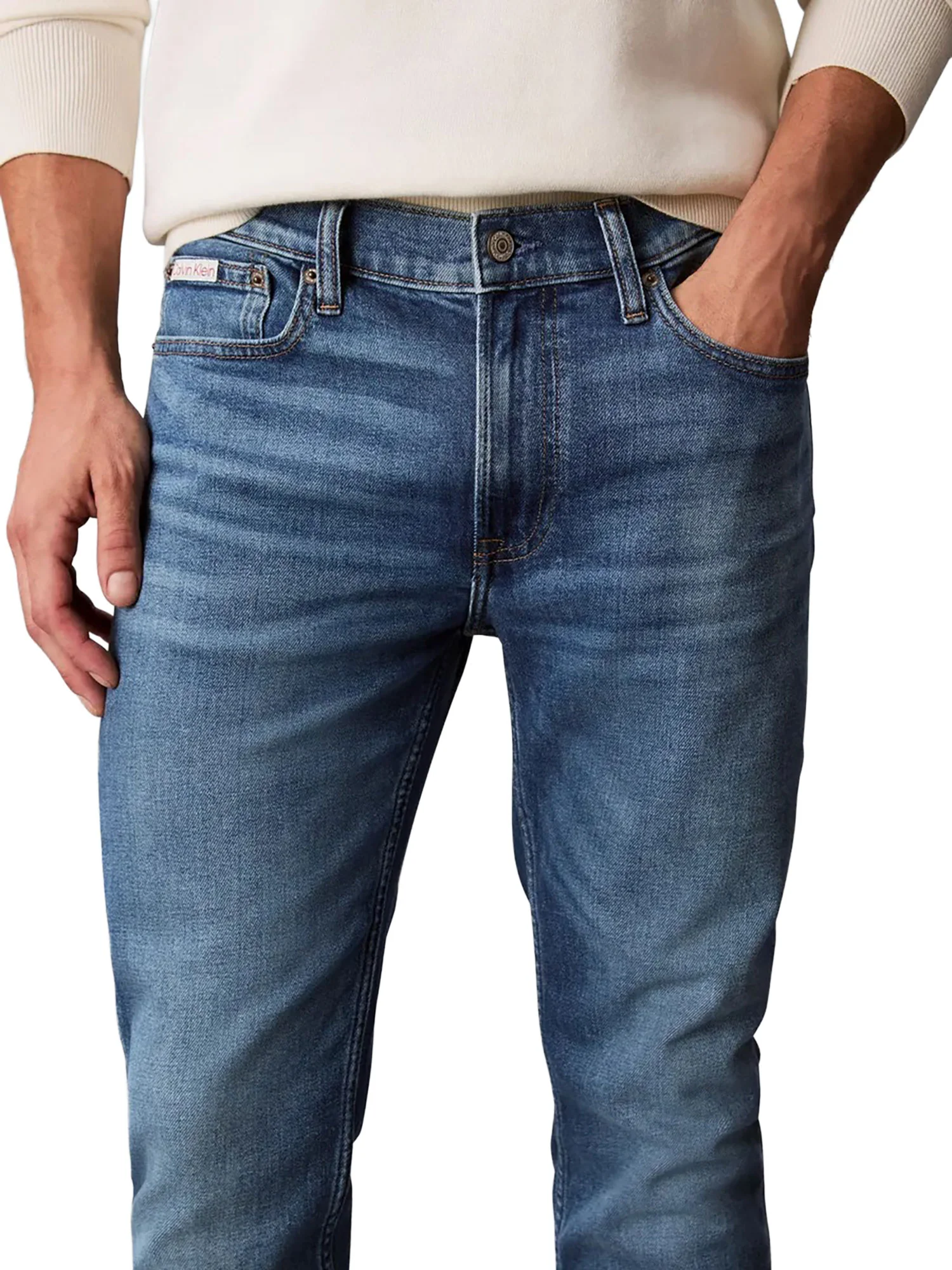Jeans Calvin Klein Jeans Uomo slim taper 
 Denim medio - Image 3