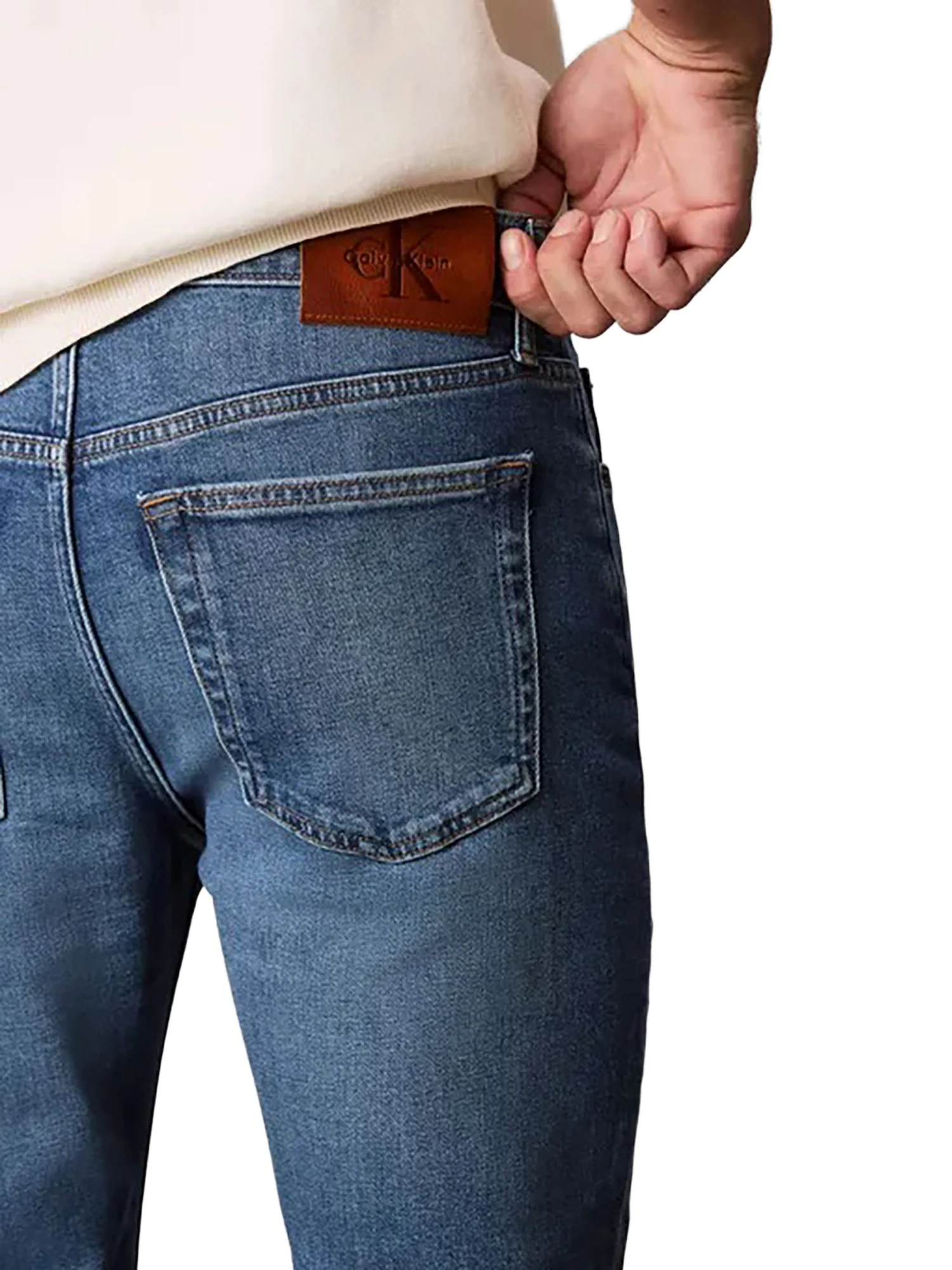 Jeans Calvin Klein Jeans Uomo slim taper 
 Denim medio - Image 4