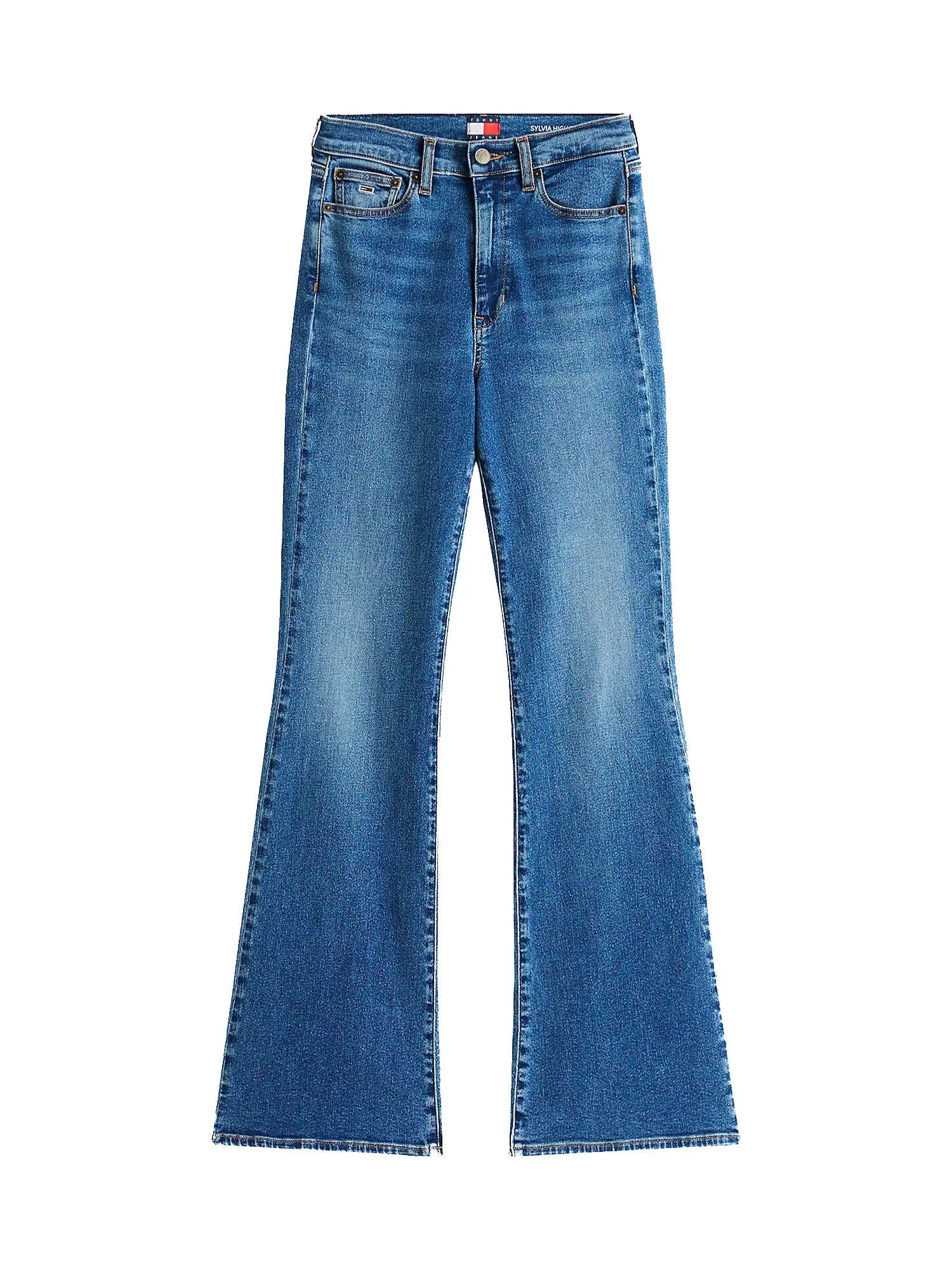 Jeans Sylvia a zampa denim medio - Image 4