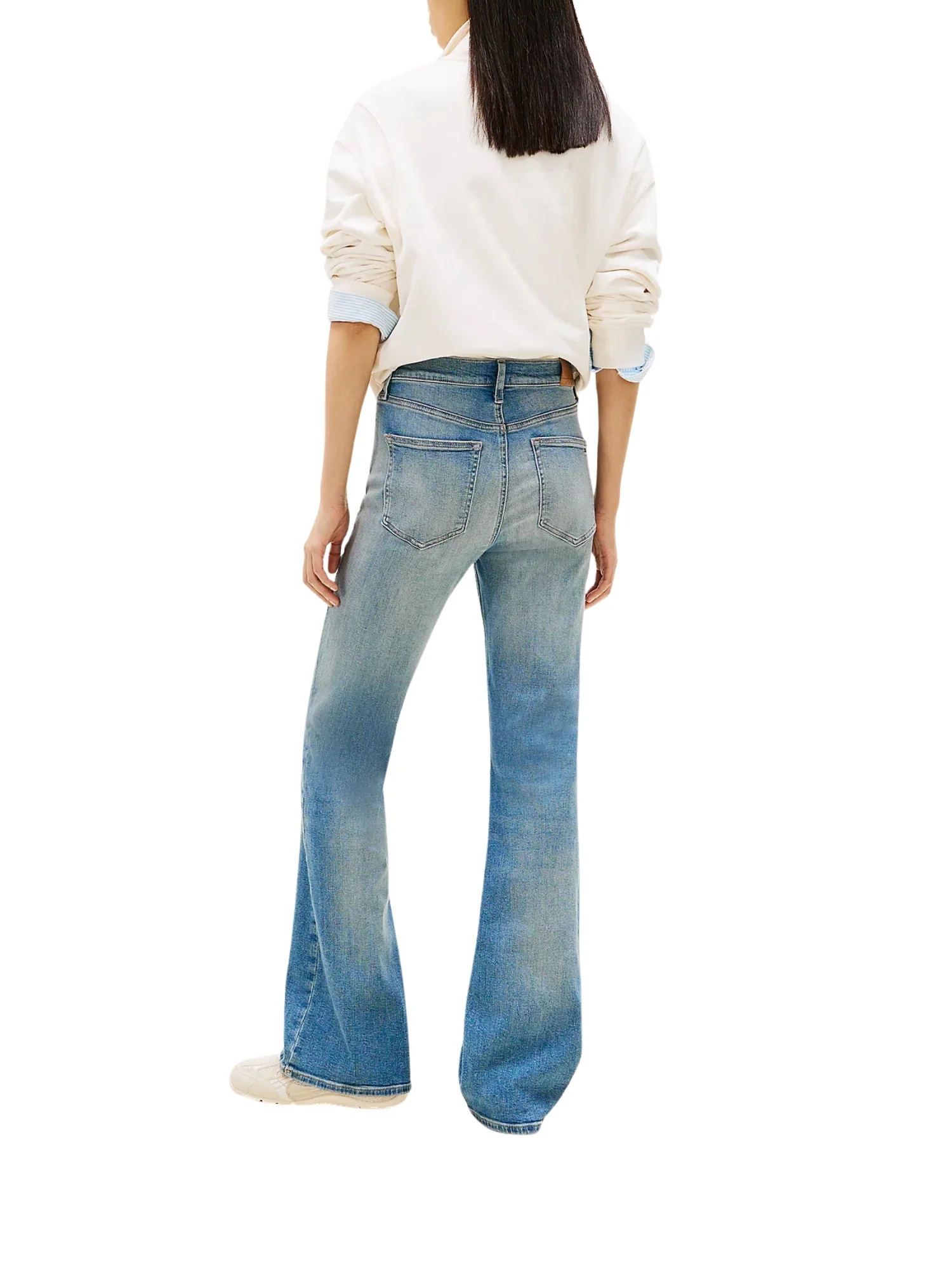 Pantalone Tommy Jeans modello sylvia high flare denim medio - Image 2