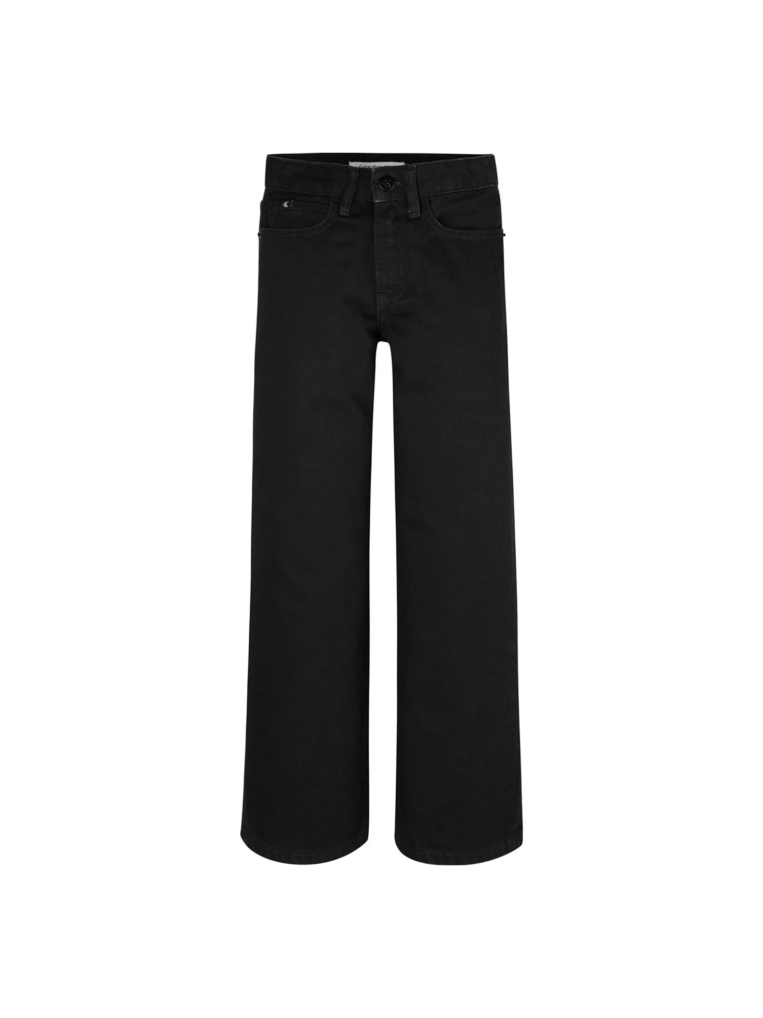 Jeans teen wide leg black denim