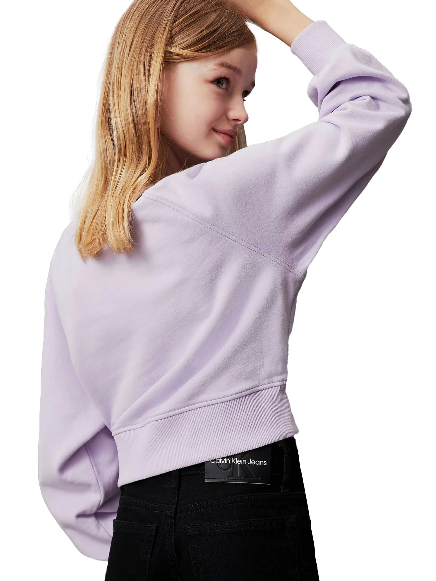 Jeans teen wide leg black denim - Image 4