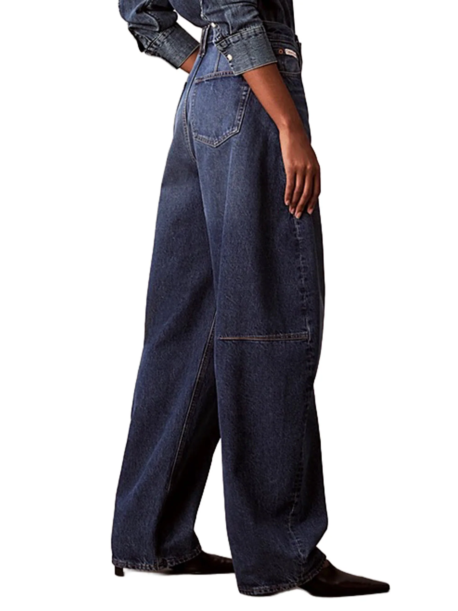 Jeans Calvin Klein Donna modello extreme barrel
 Denim medio - Image 3