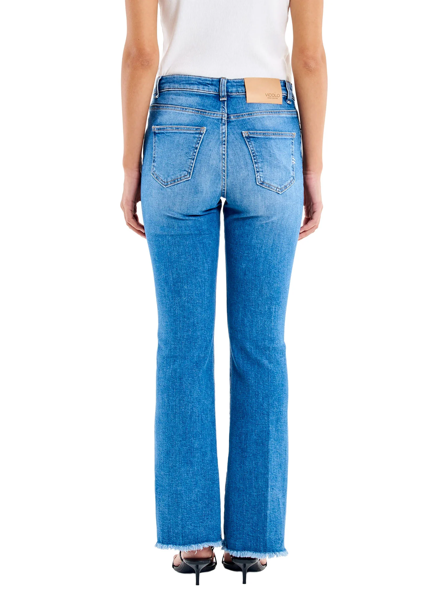 Jeans Vicolo donna Zampa Giselle denim medio - Image 2