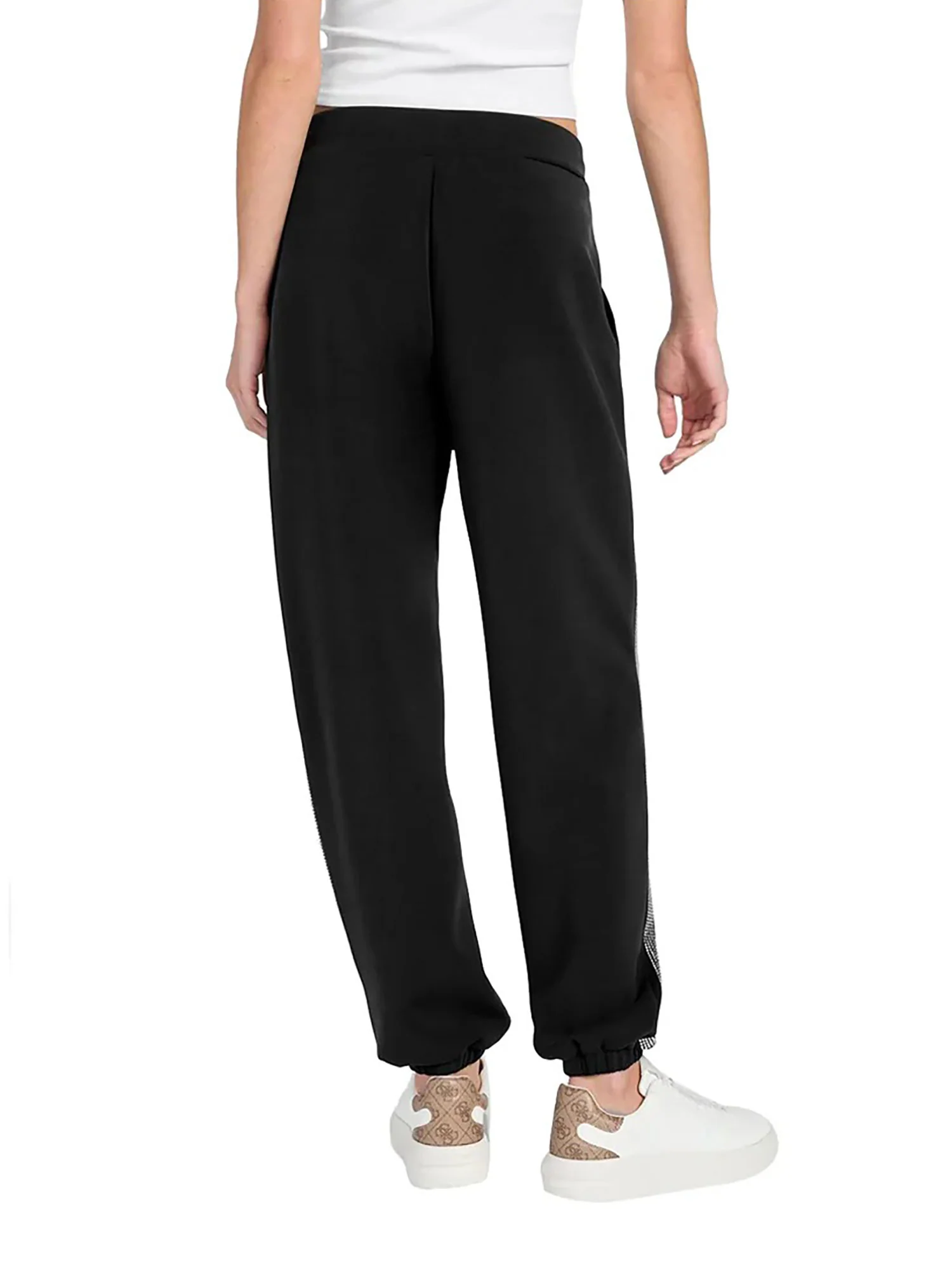 Pantalone jogger Guess Donna cuffed berthe nero - Image 2