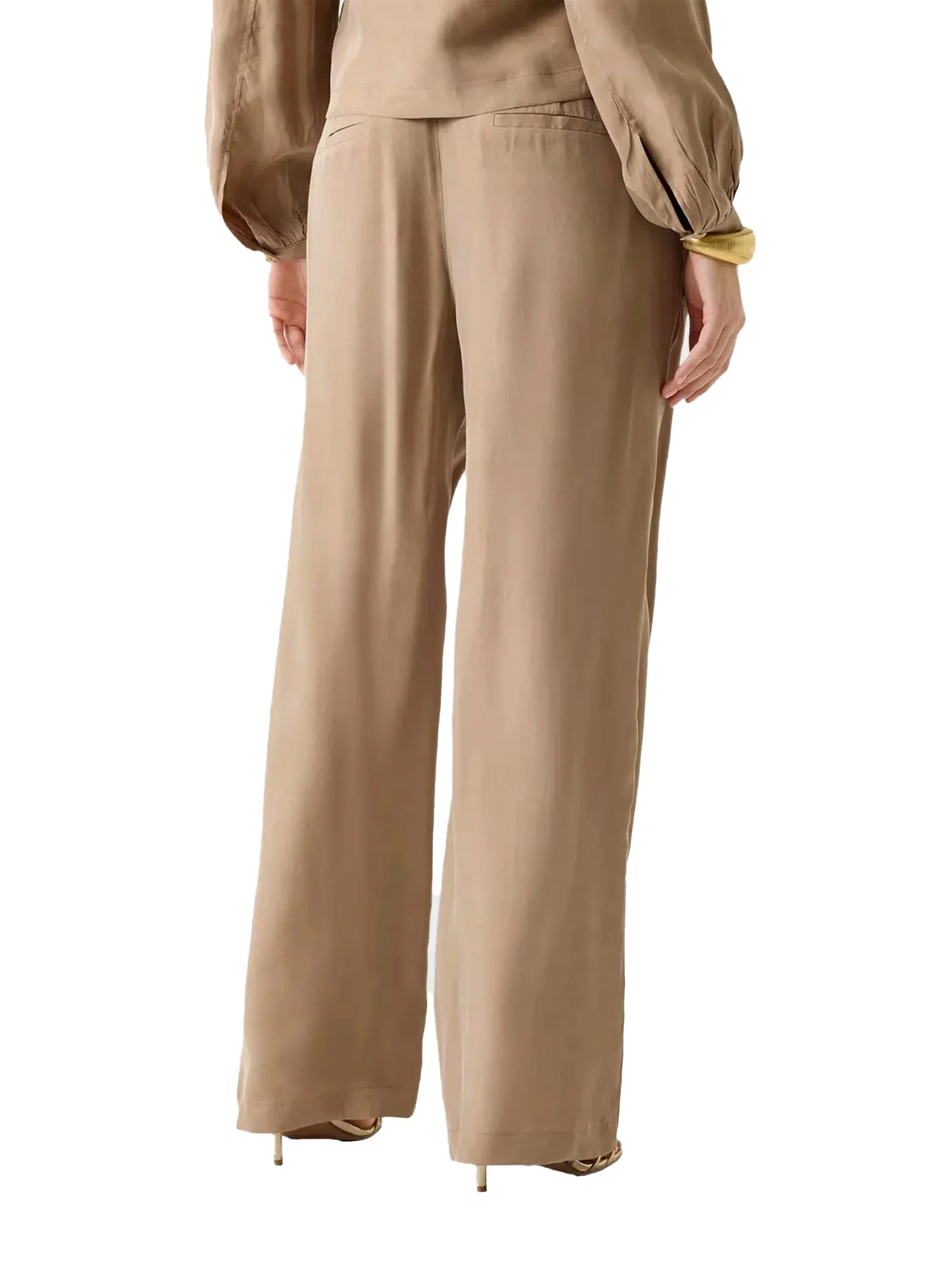 Pantalone jogger Guess Donna fluid dalia sabbia - Image 2