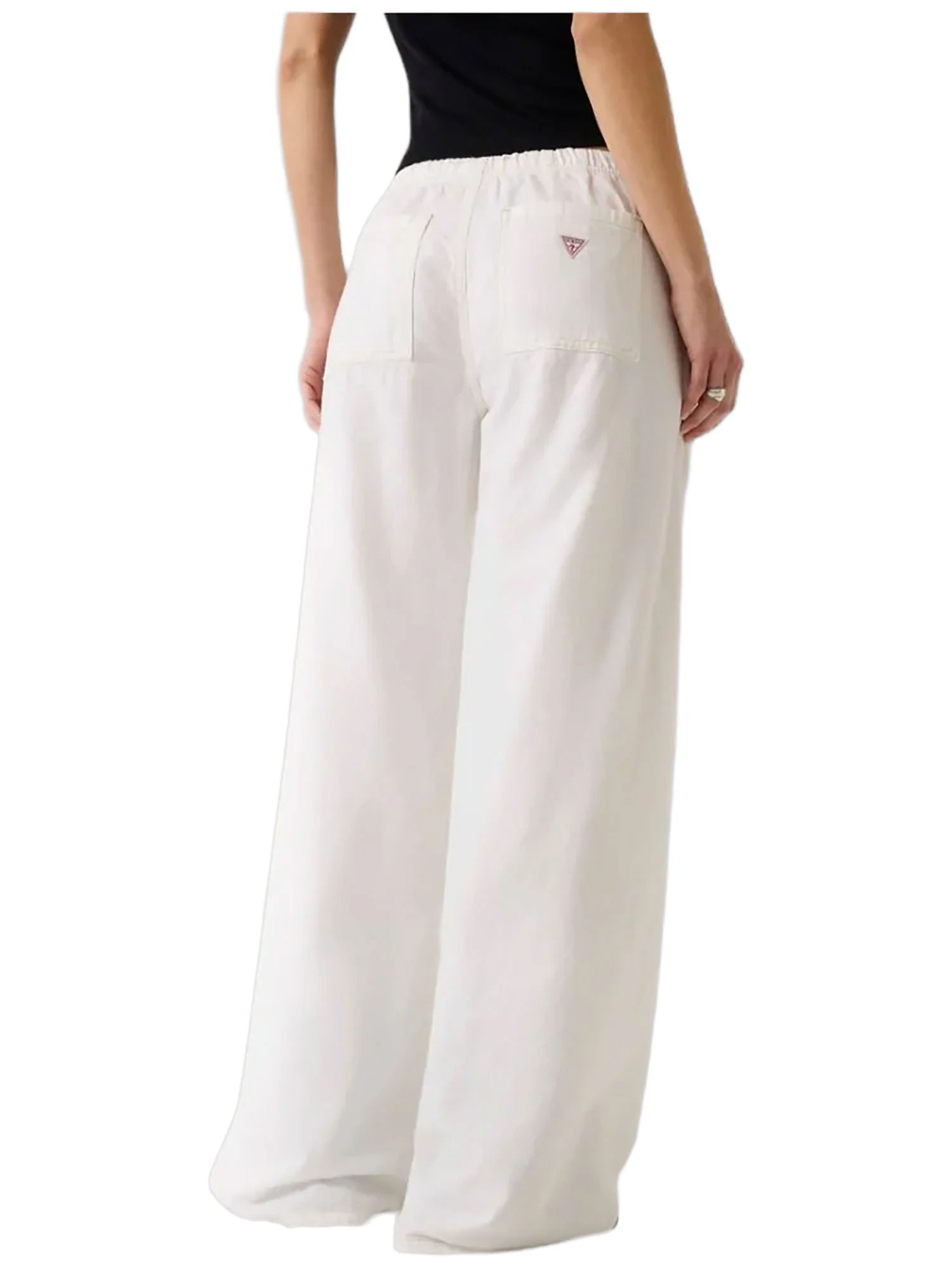 Jogger Guess donna Twisted Extrawide bianco - Image 2