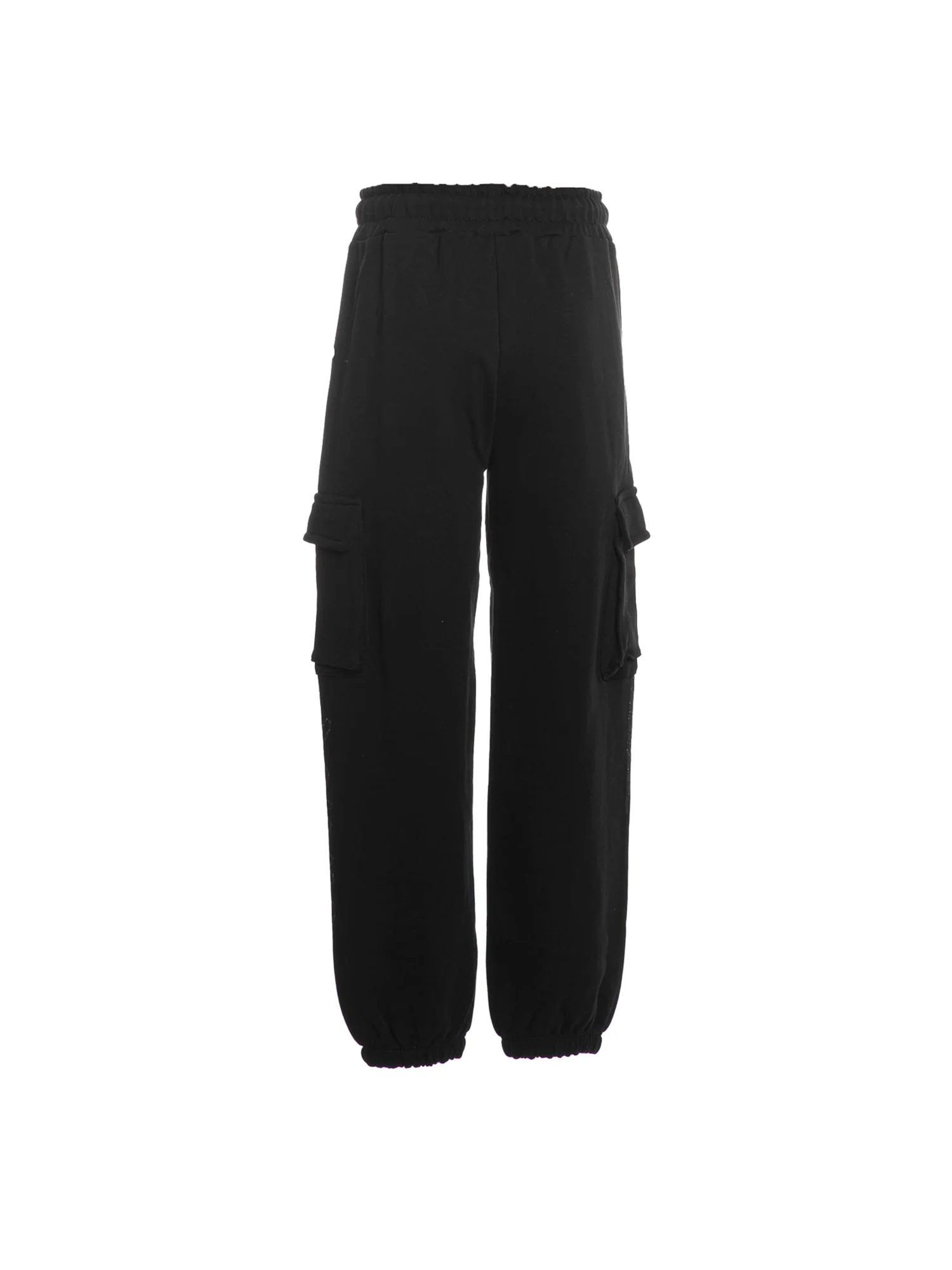 Pantalone jogging cargo logo outline nero - Image 3