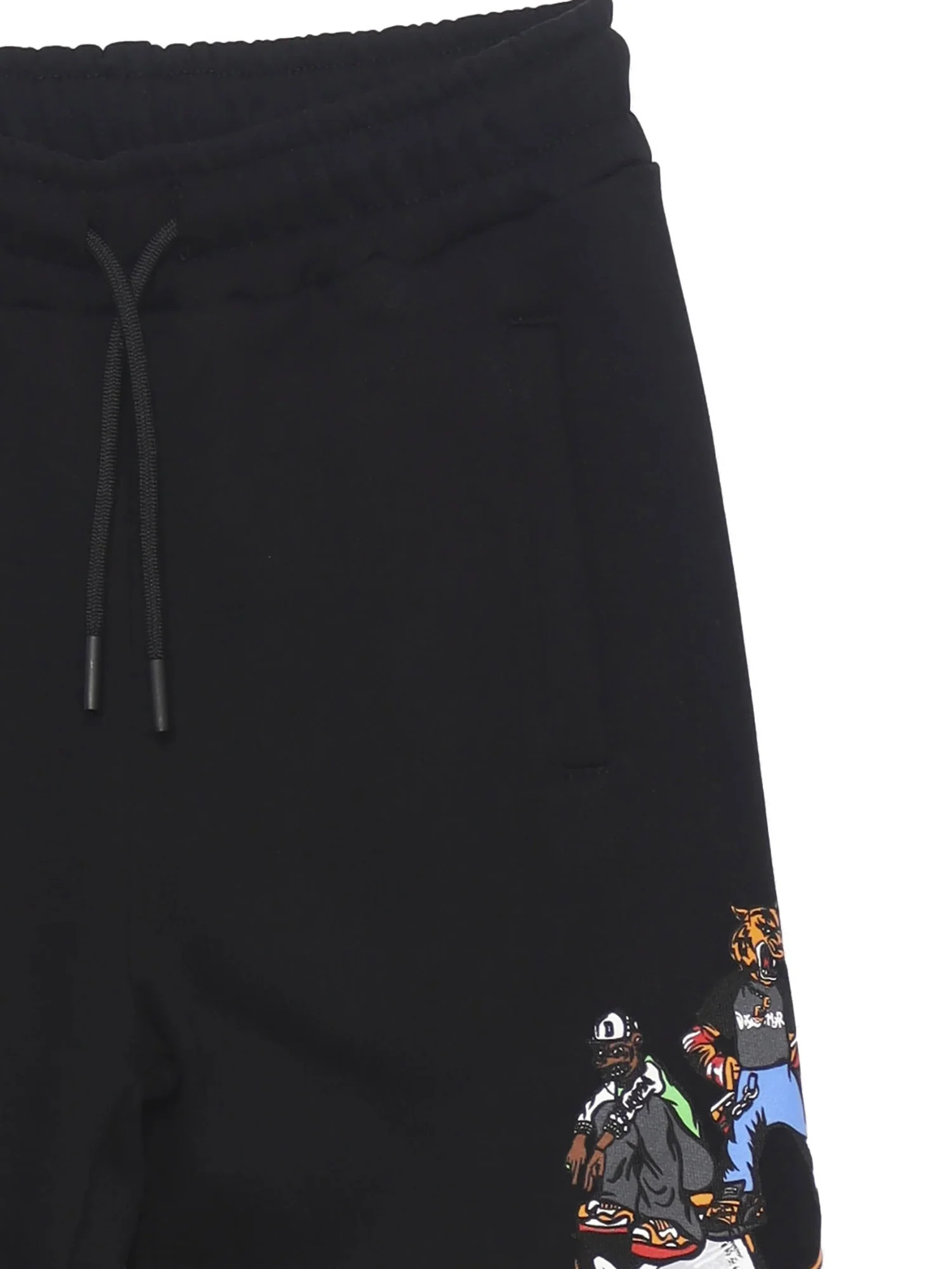 Pantalone jogging maxi stampa nero - Image 3