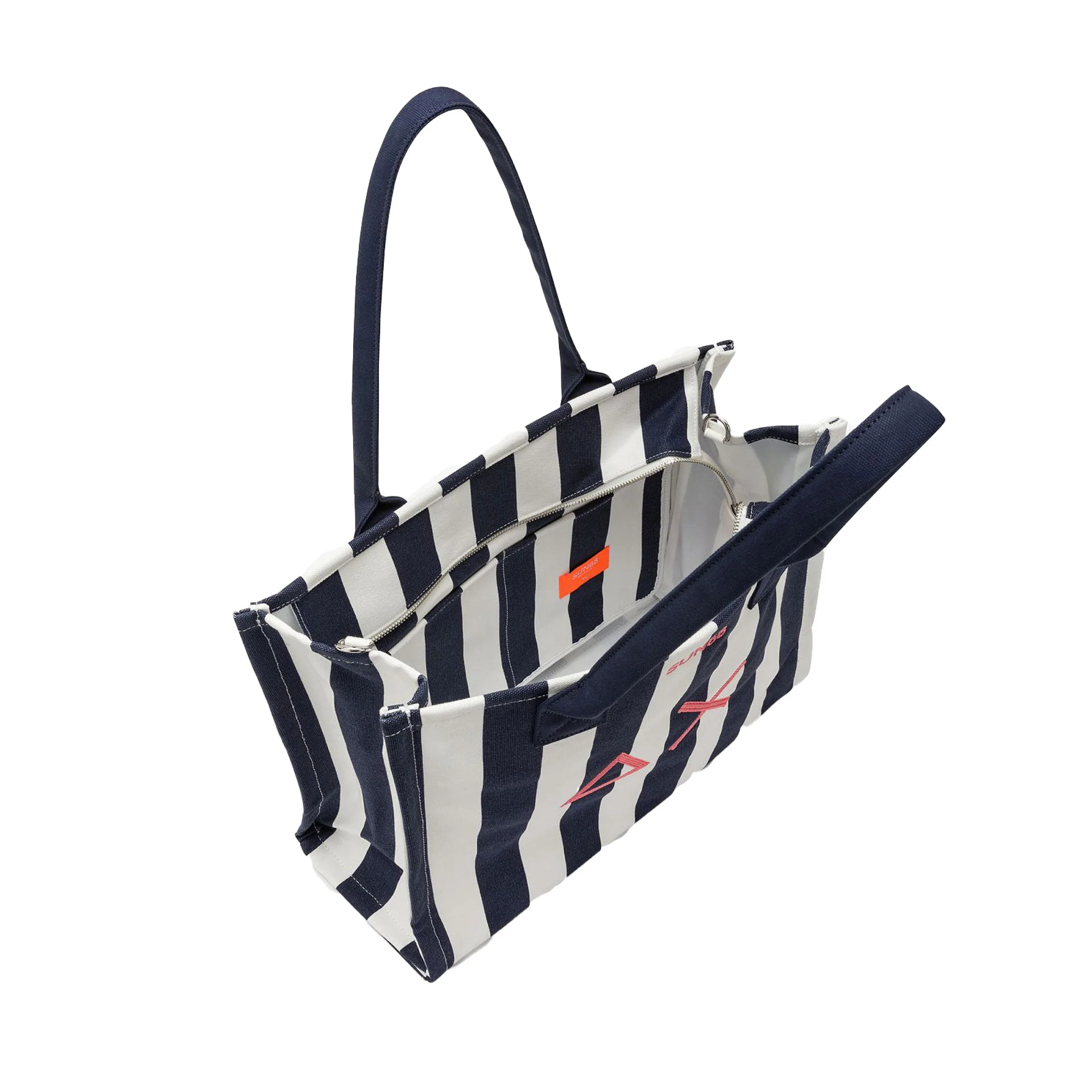 Large bag Sun 68 uomo printed Cali canvas blu - Image 2