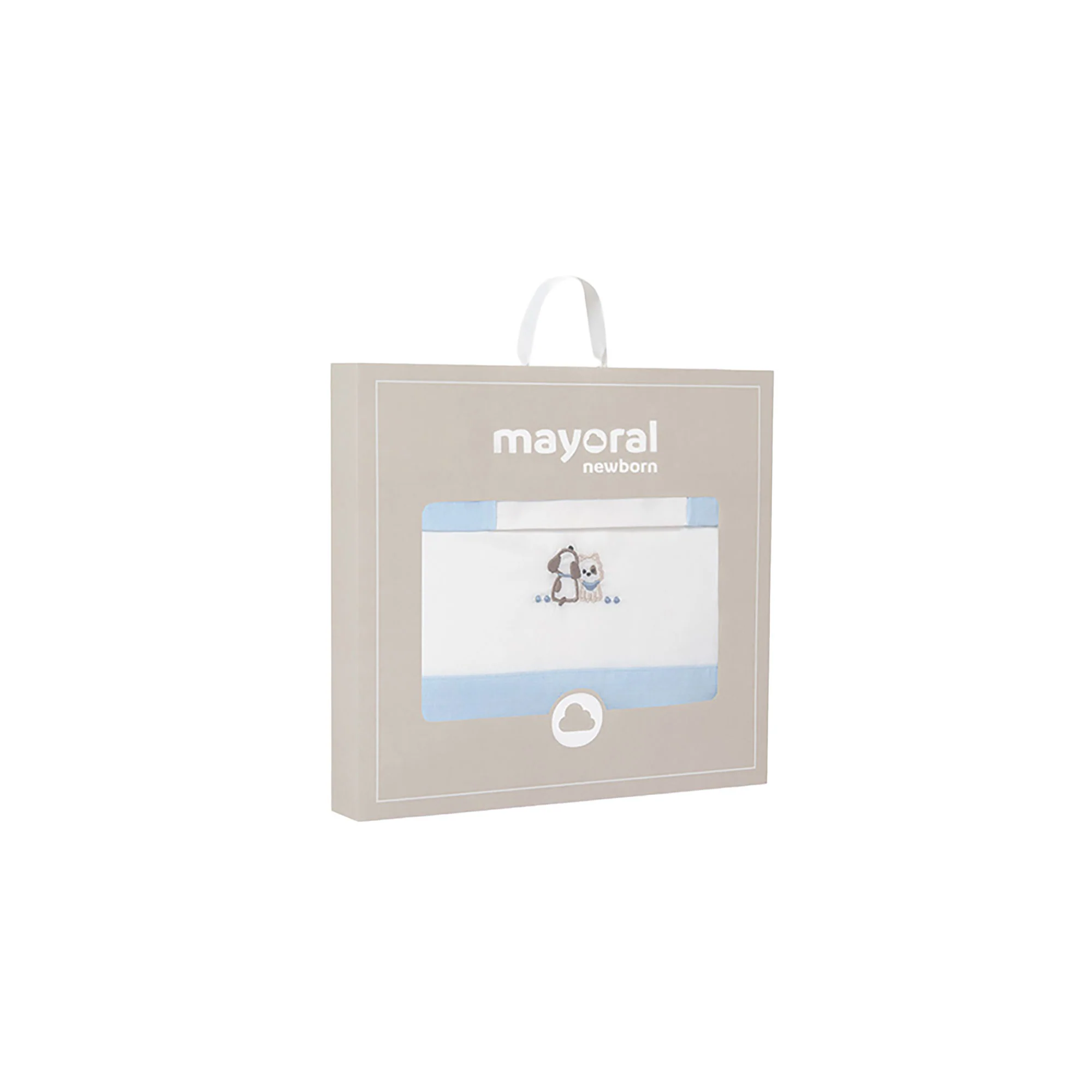 Lenzuola Mayoral Neonato dog friends celeste - Image 3