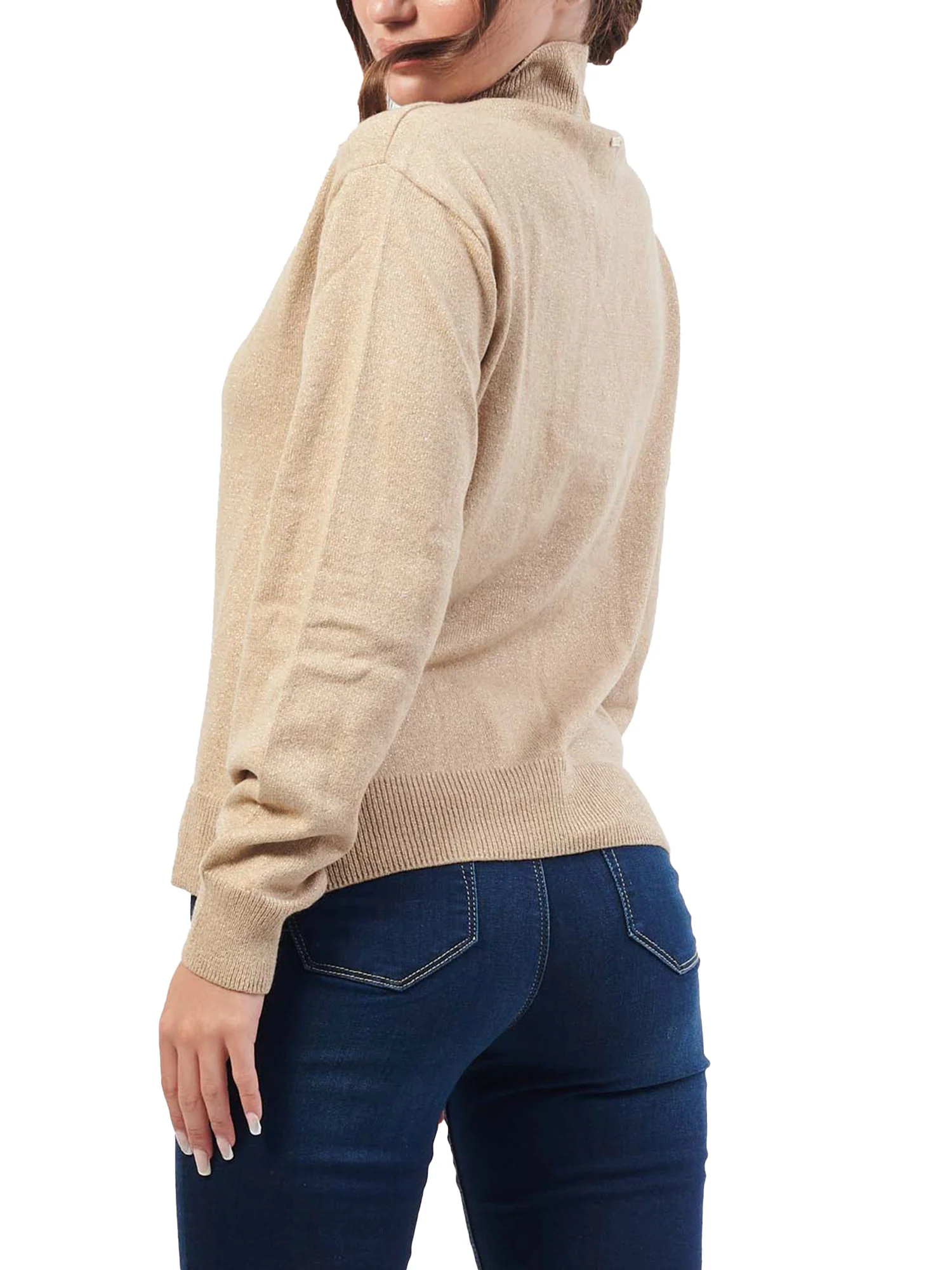 Lupetto manica lunga lurex oro - Image 2