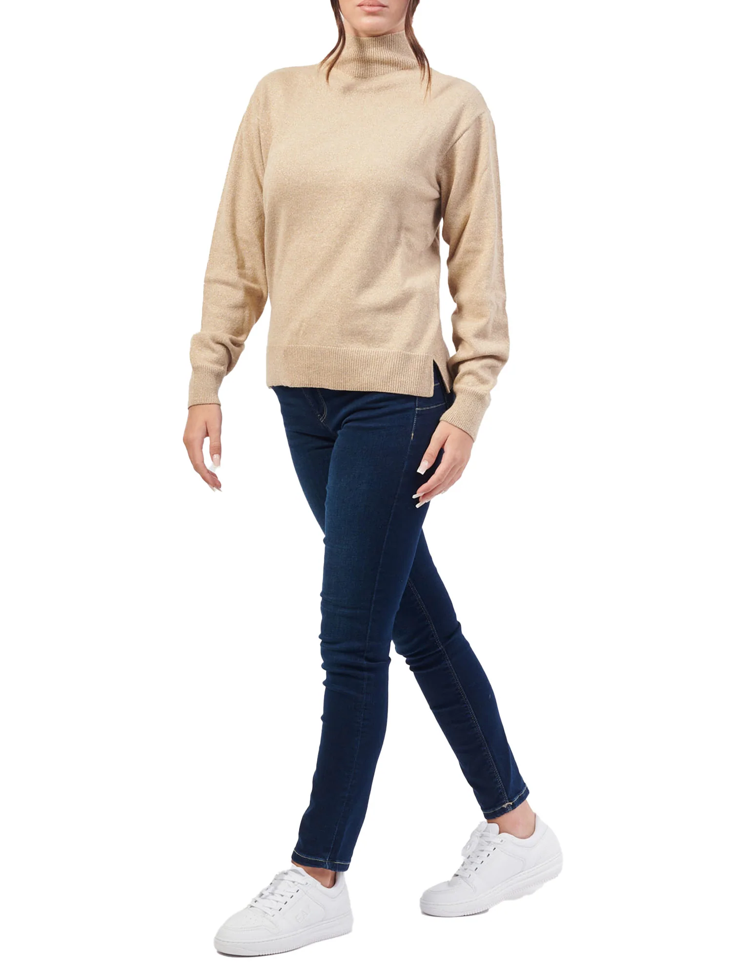 Lupetto manica lunga lurex oro - Image 4