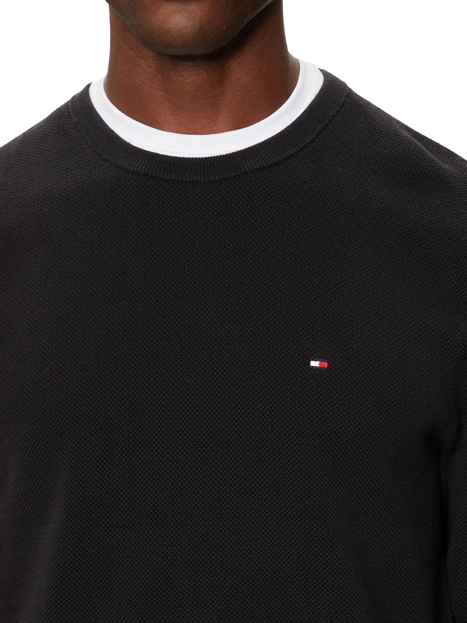 Maglia a girocollo essential nero - Image 3