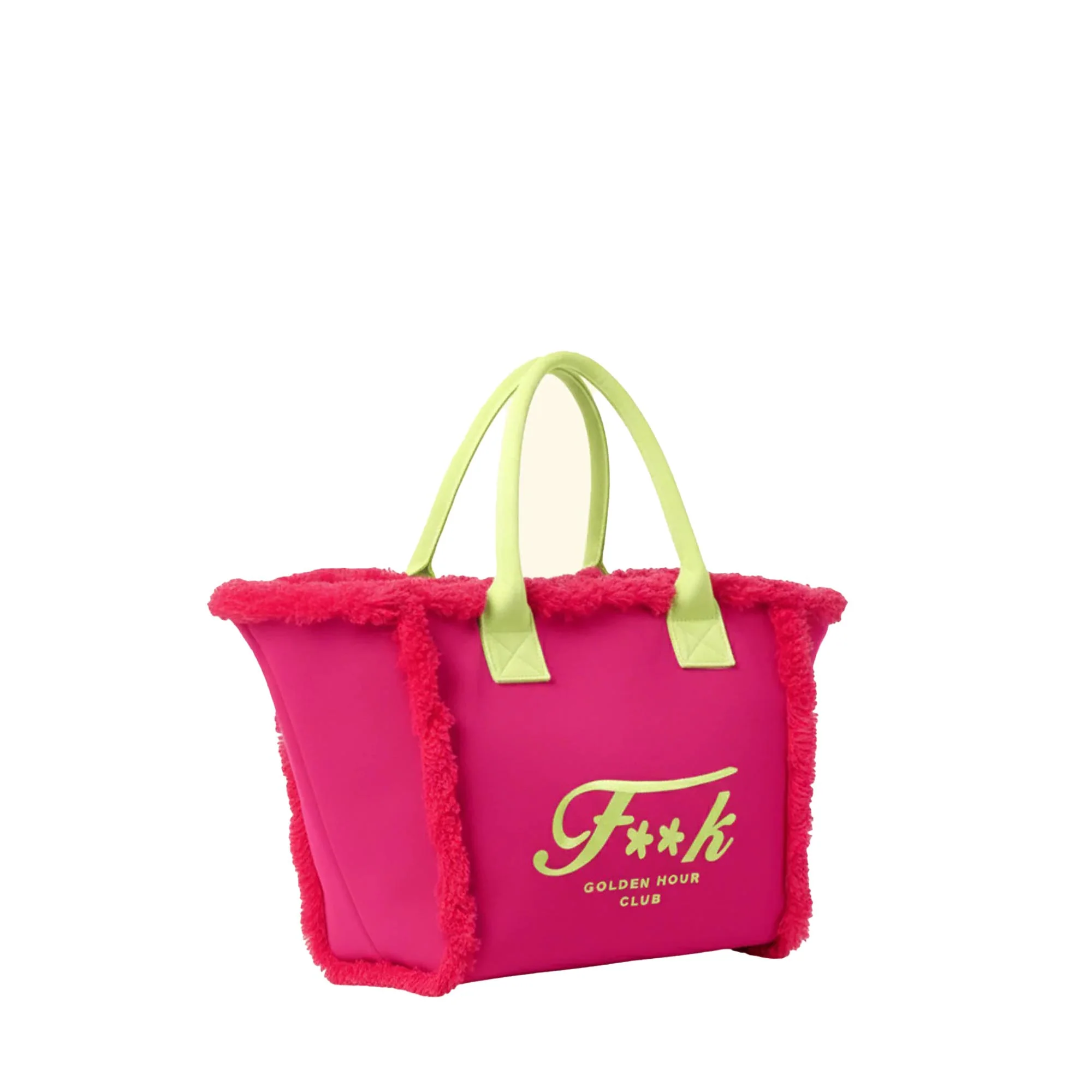 Borsa mare maxi F**k Donna giallo/fucsia - Image 2