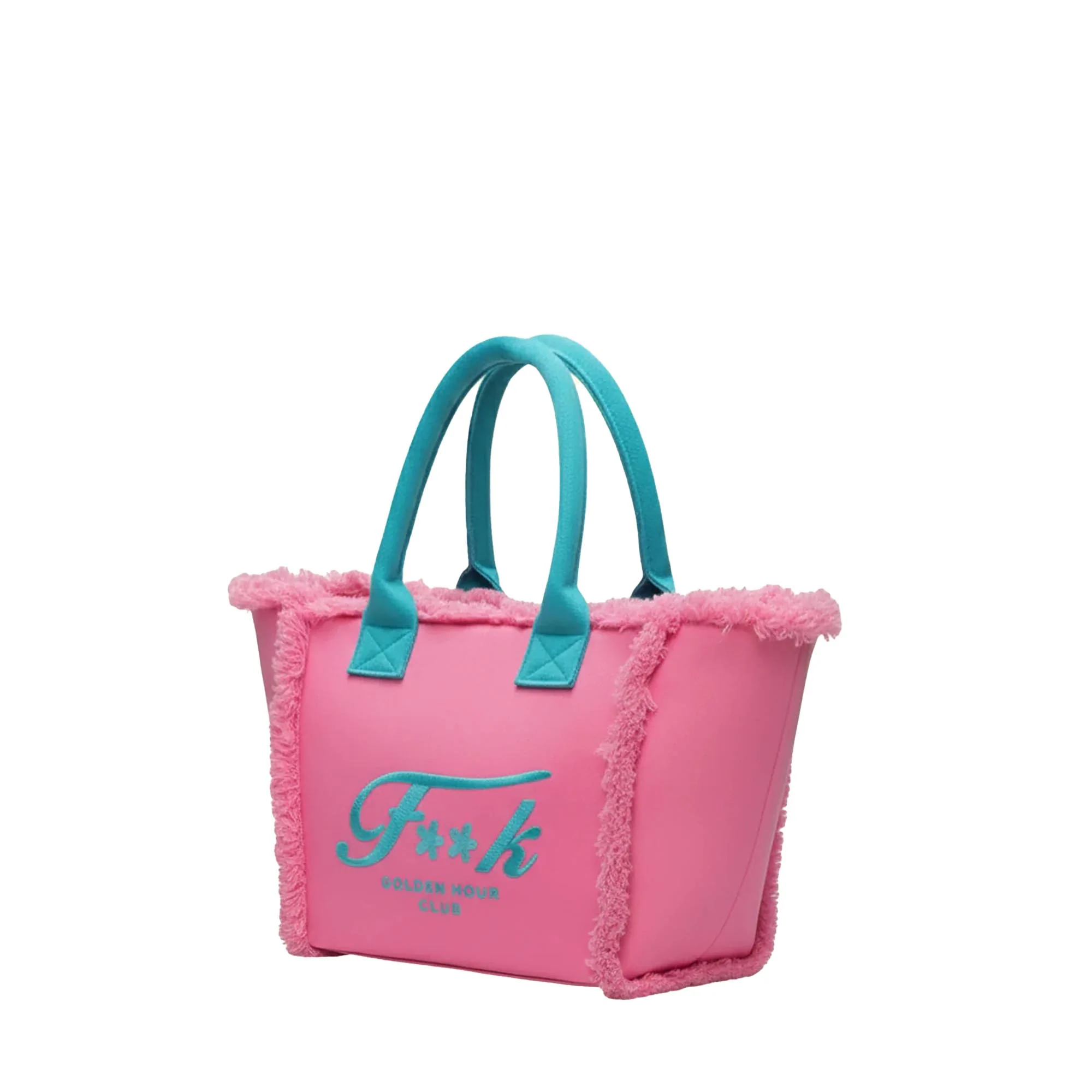 Borsa mare maxi F**k Donna turchese/rosa - Image 2