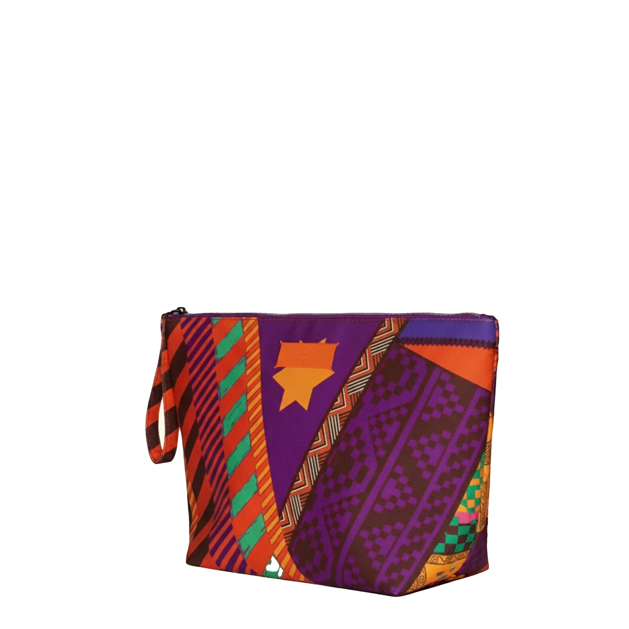 Pochette mare maxi F**k Donna fantasia etnica multicolor - Image 2