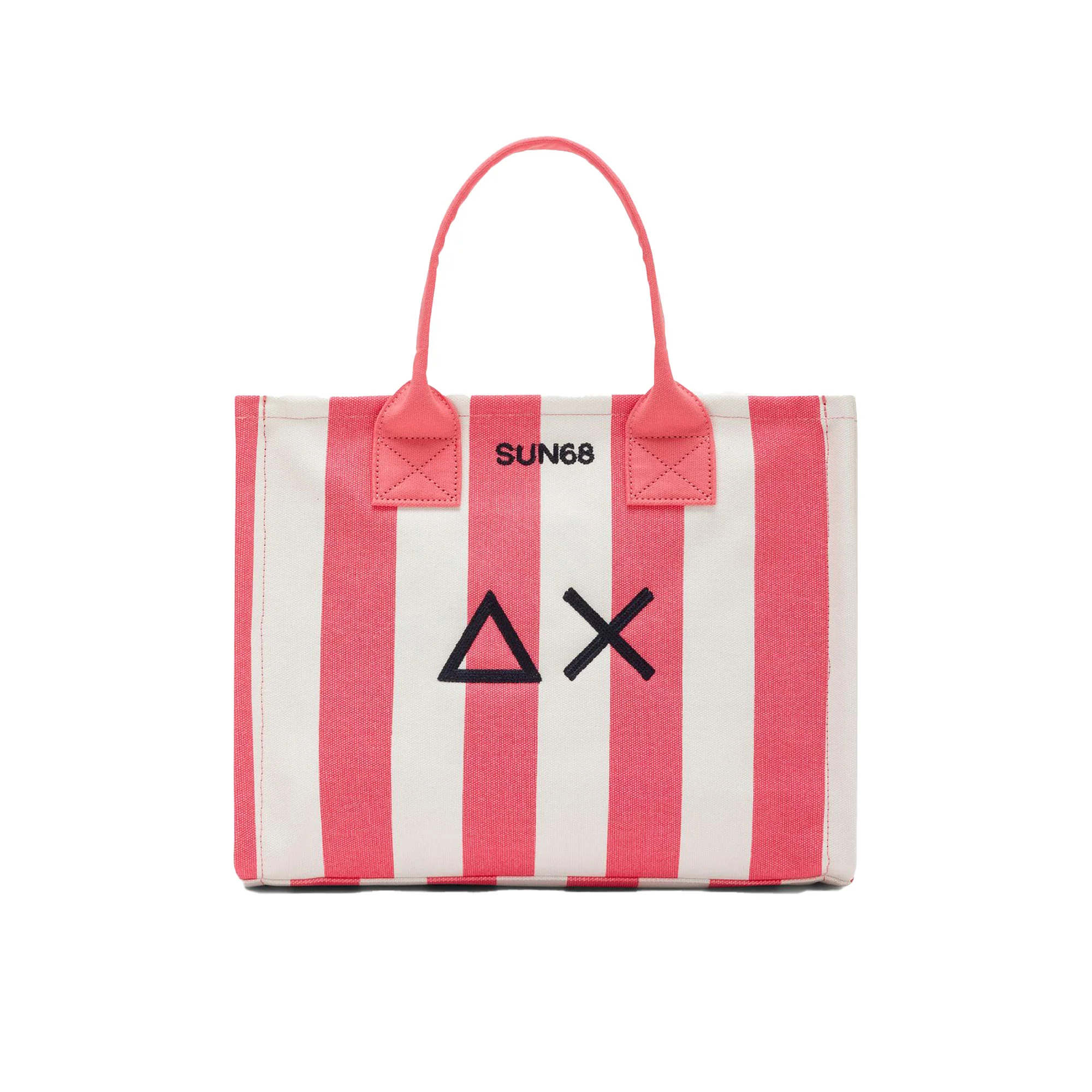 Midi bag Sun 68 uomo printed Cali canvas fucsia/bianco